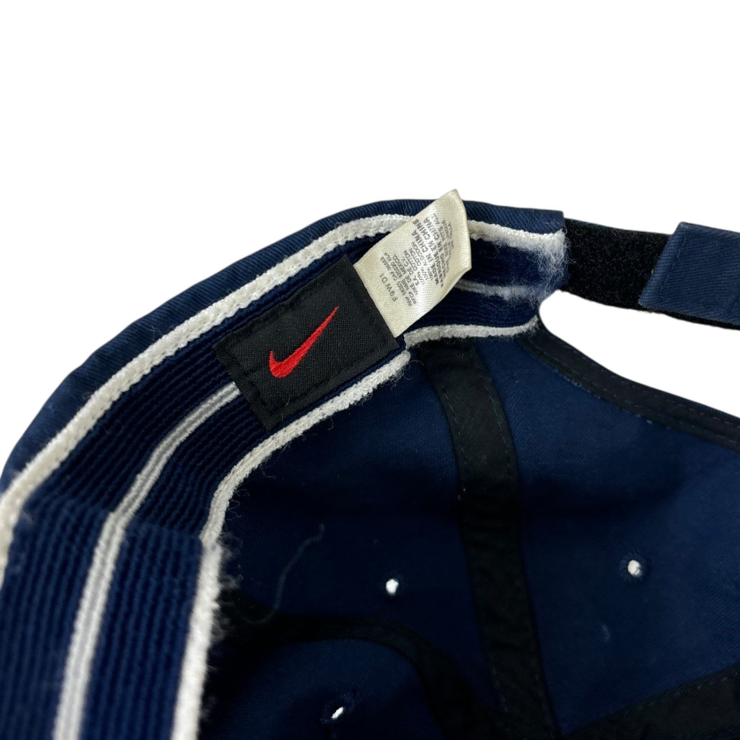 Vintage Y2K Nike Basketball StrapBack Hat Navy