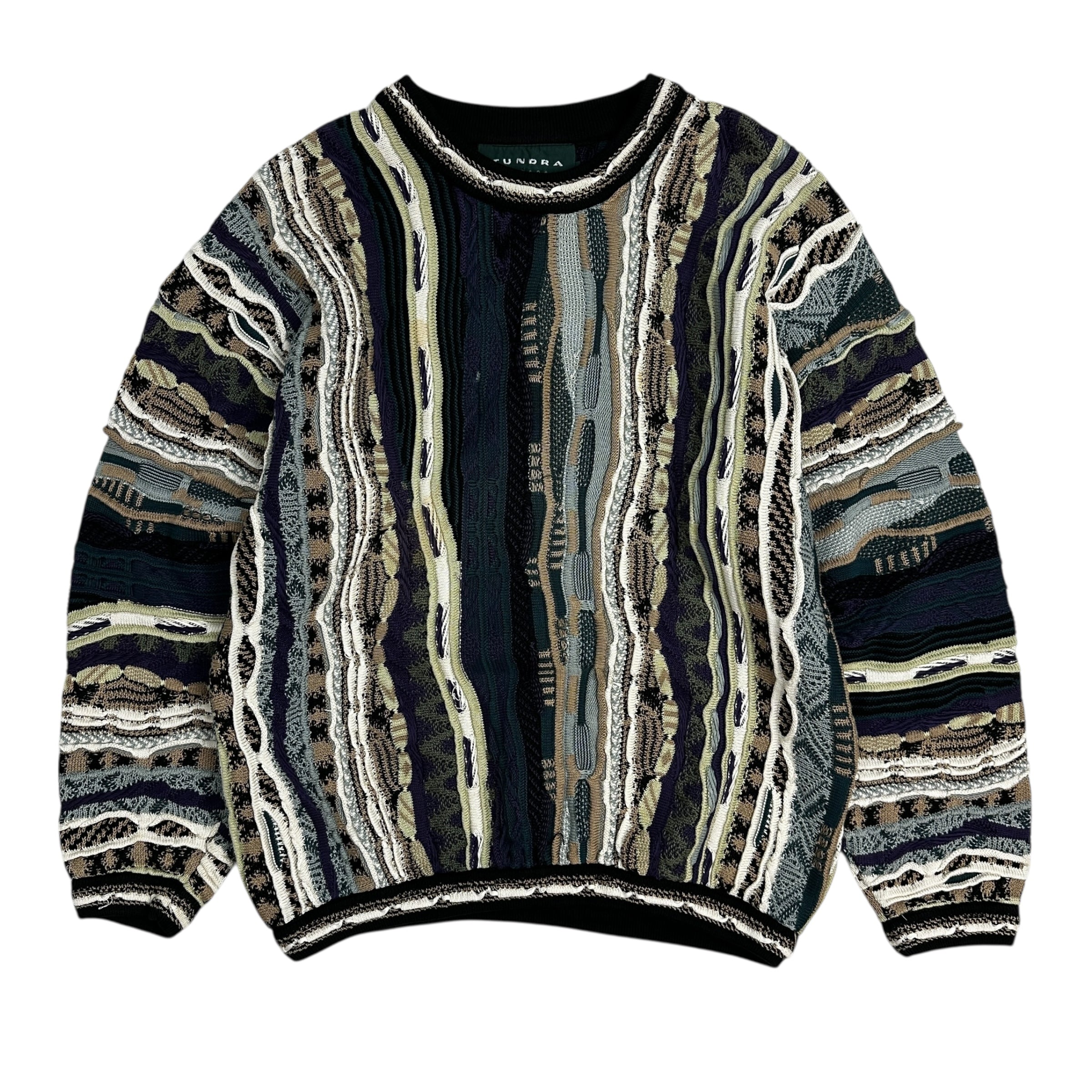 Vintage Tundra Cable knit Sweater Multicolour
