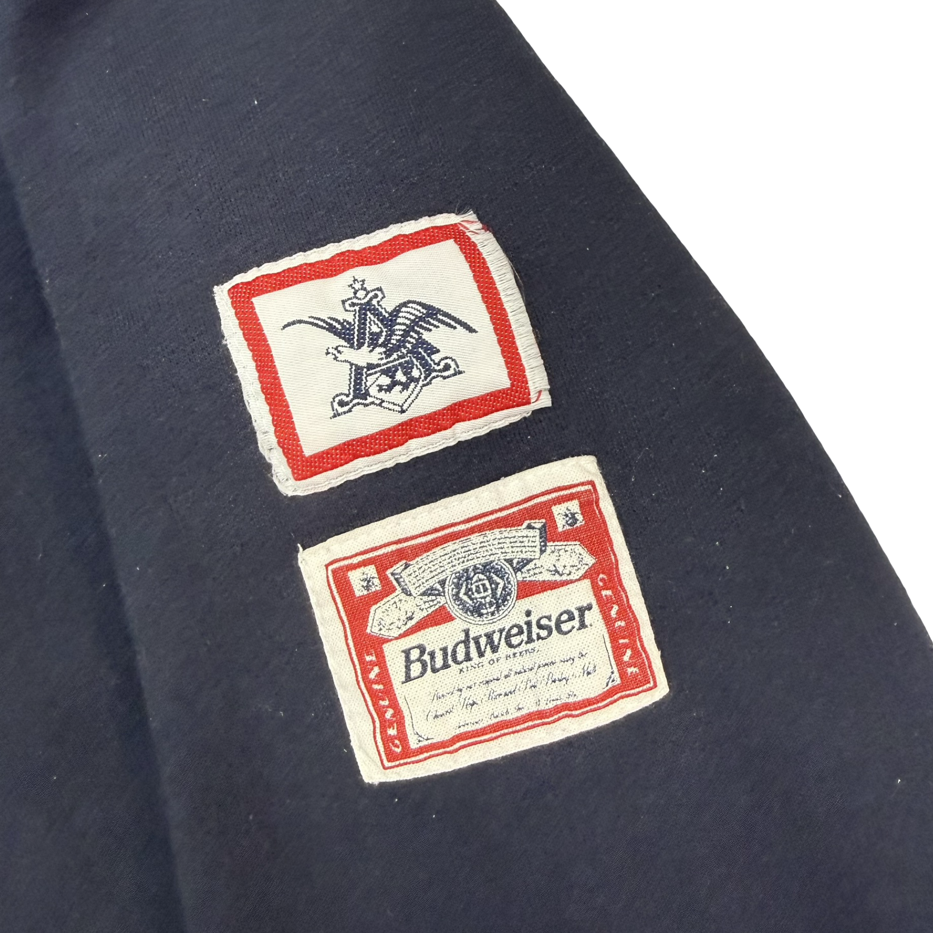 Vintage Budweiser ‘Bud’ Quarter Zip Sweater Navy Blue