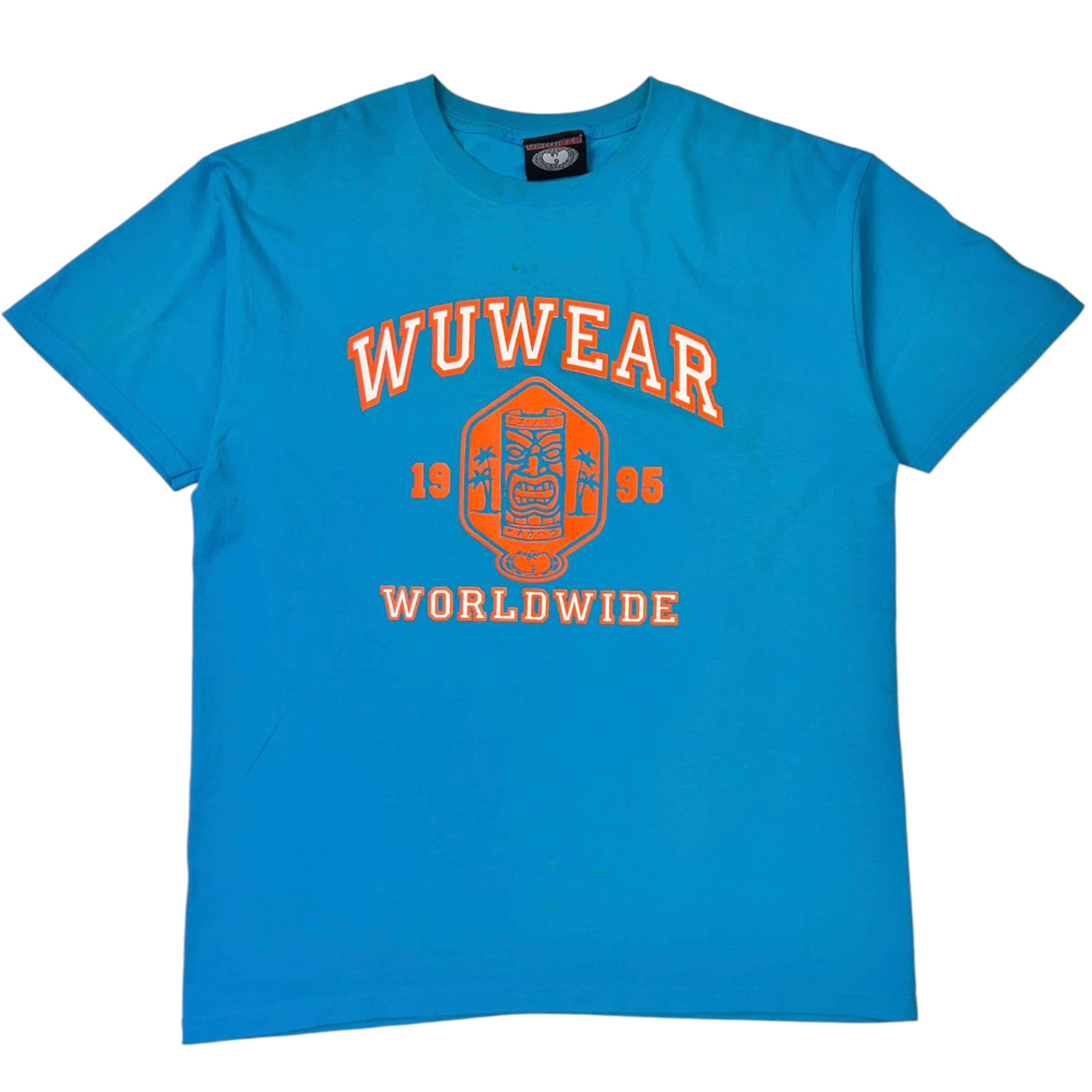 Vintage Wu Wear "Worldwide Tiki" T-Shirt Blue