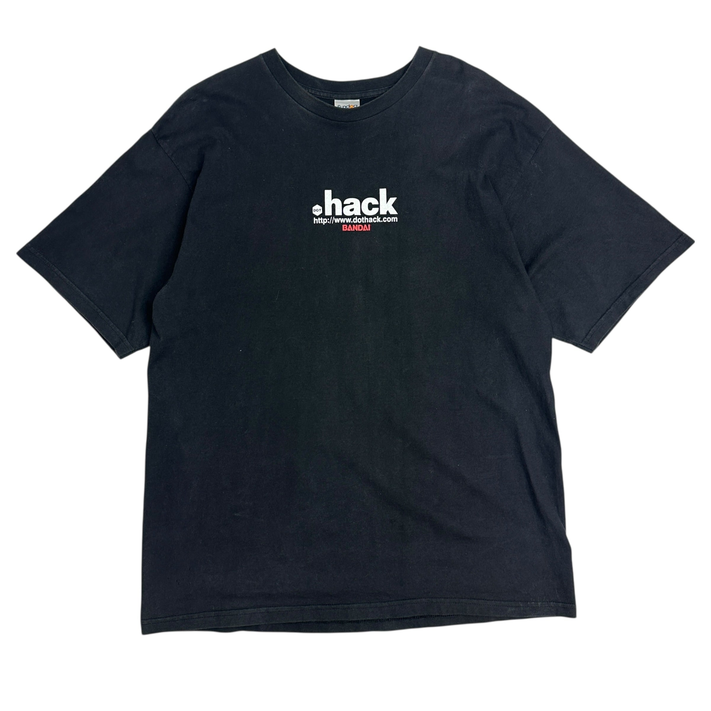 2001 Dot Hack Black Rose Anime Tee Black