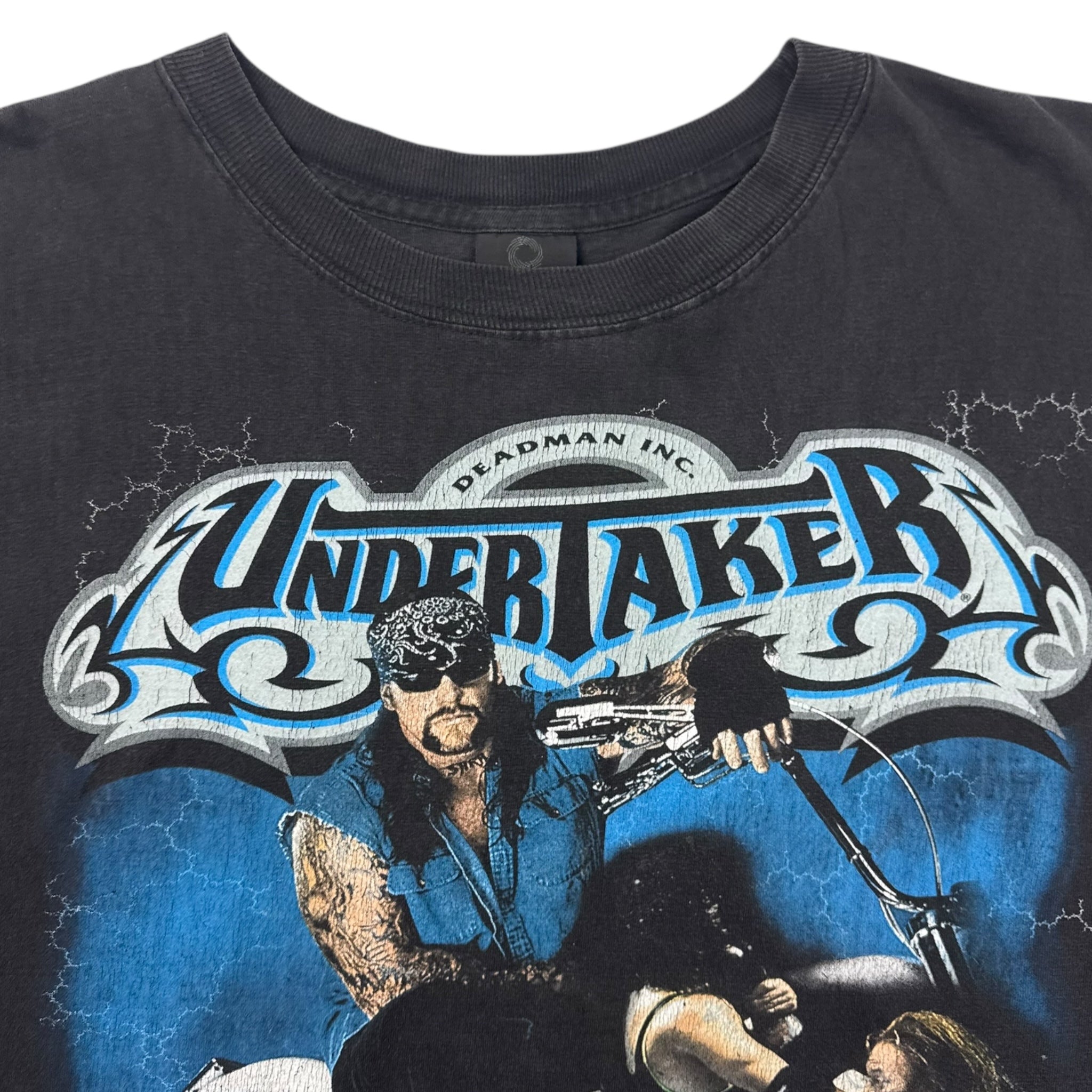 2001 Undertaker Big Evil Biker WWF T-Shirt