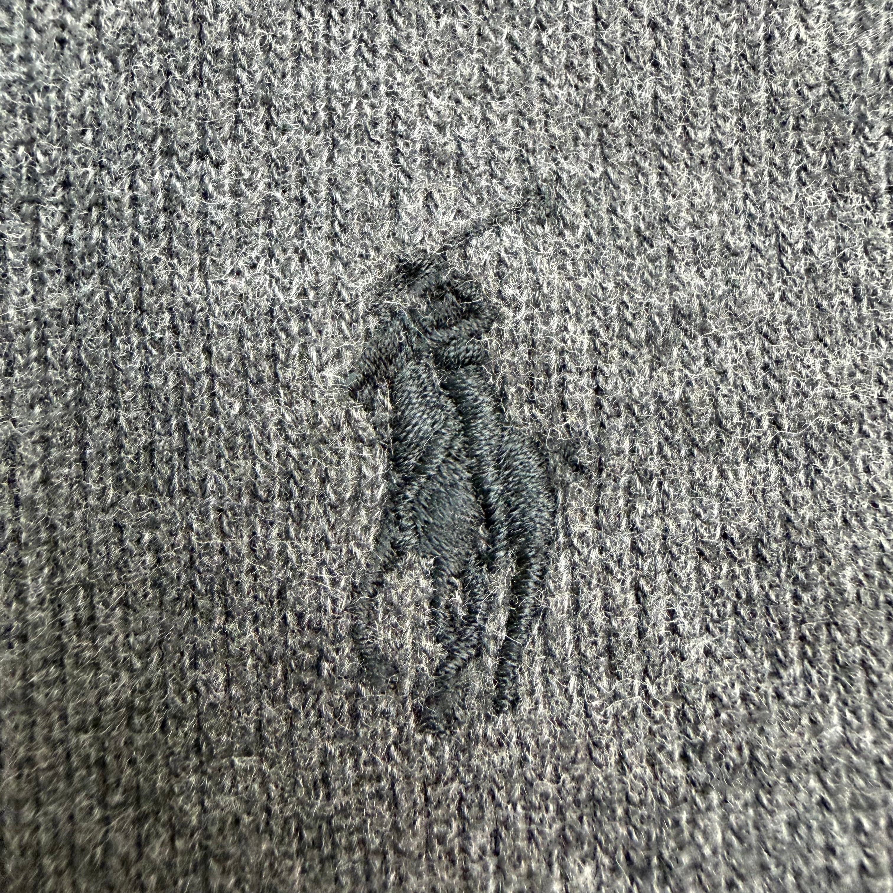 Vintage Polo Ralph Lauren Quilted Elbow Hoodie Dark Grey
