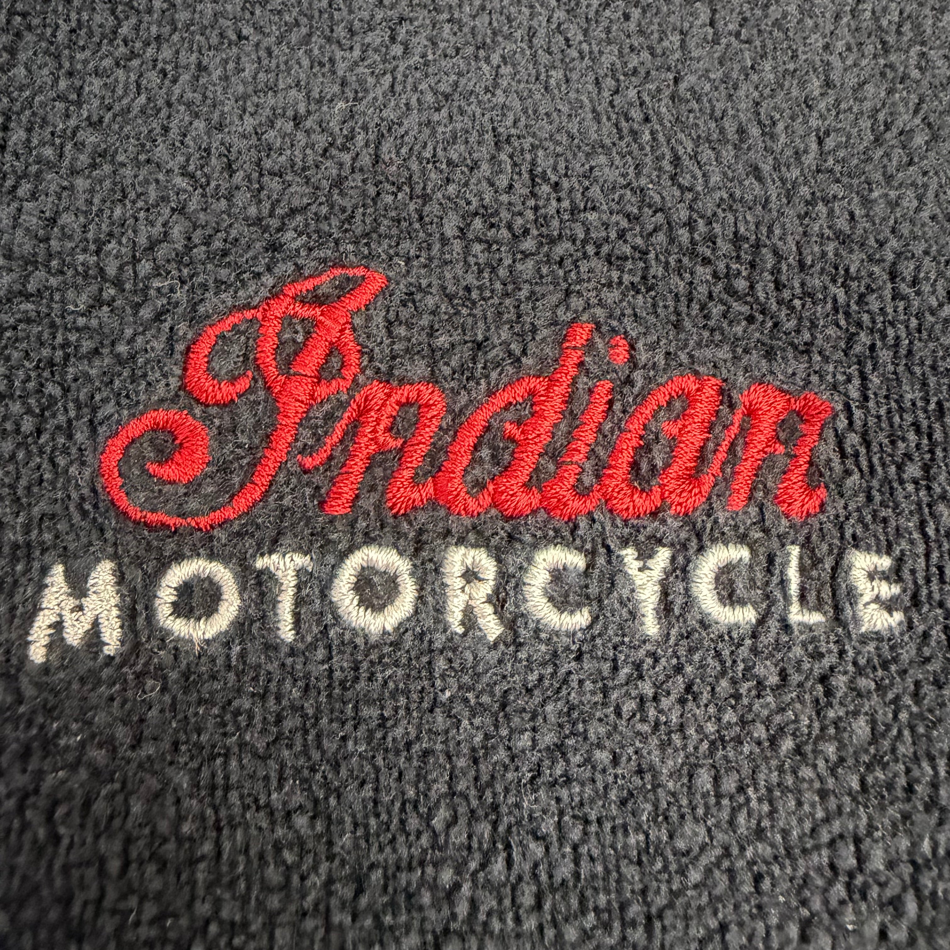 Vintage Indian Motorcycles Fleece Quarter Zip Black