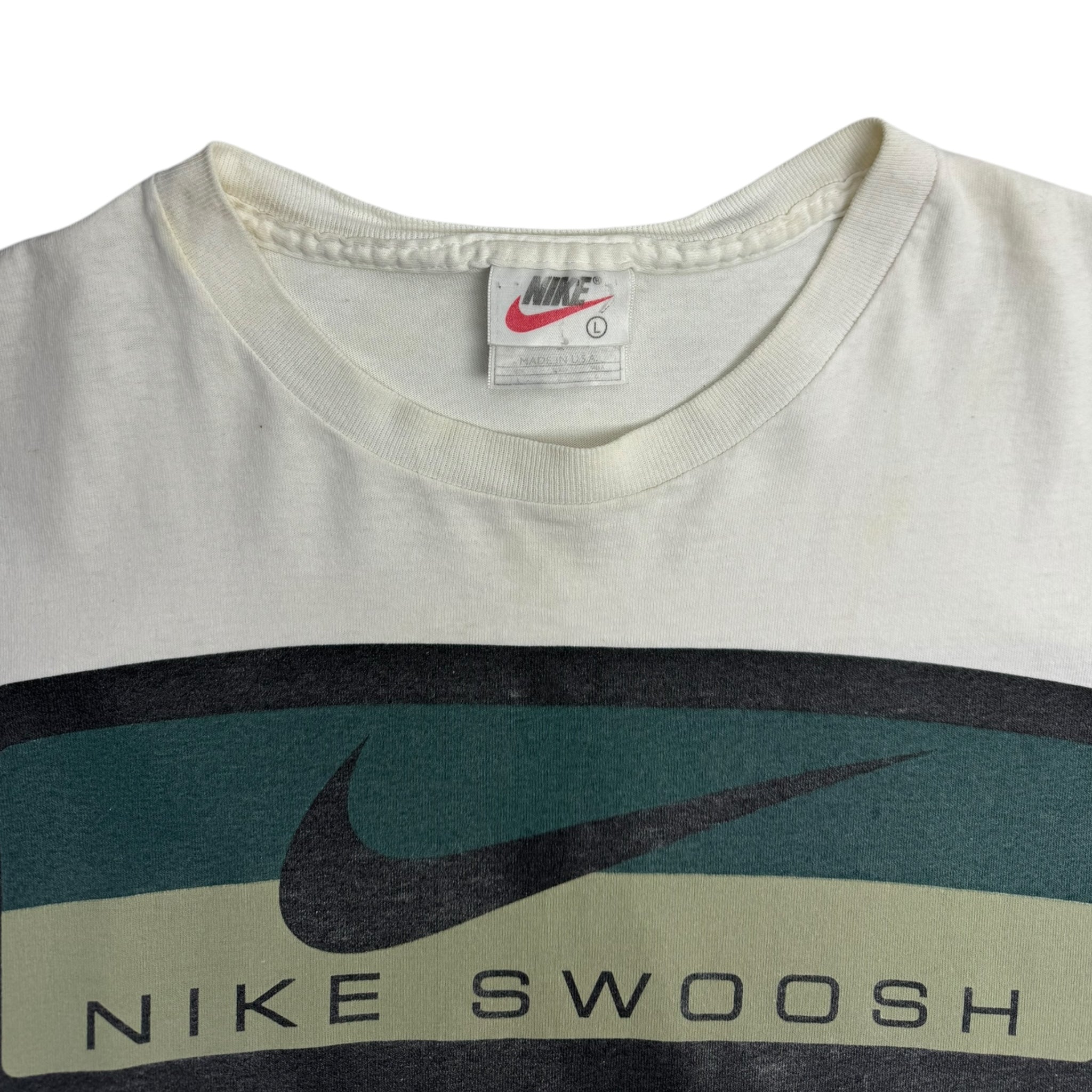 Vintage Y2K Nike Swoosh T-Shirt White