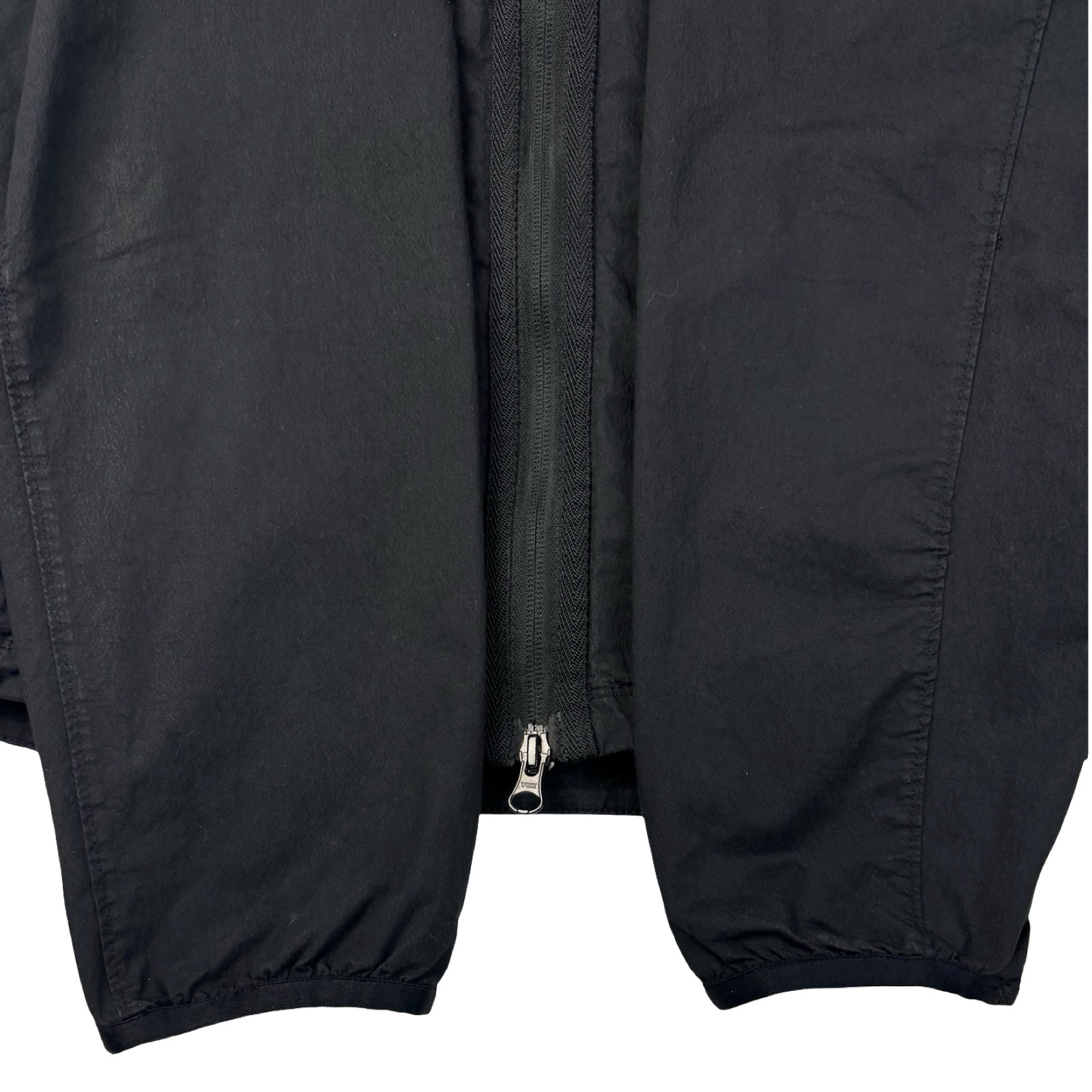 Stone Island Stretch Cotton Zippered Overshirt Black