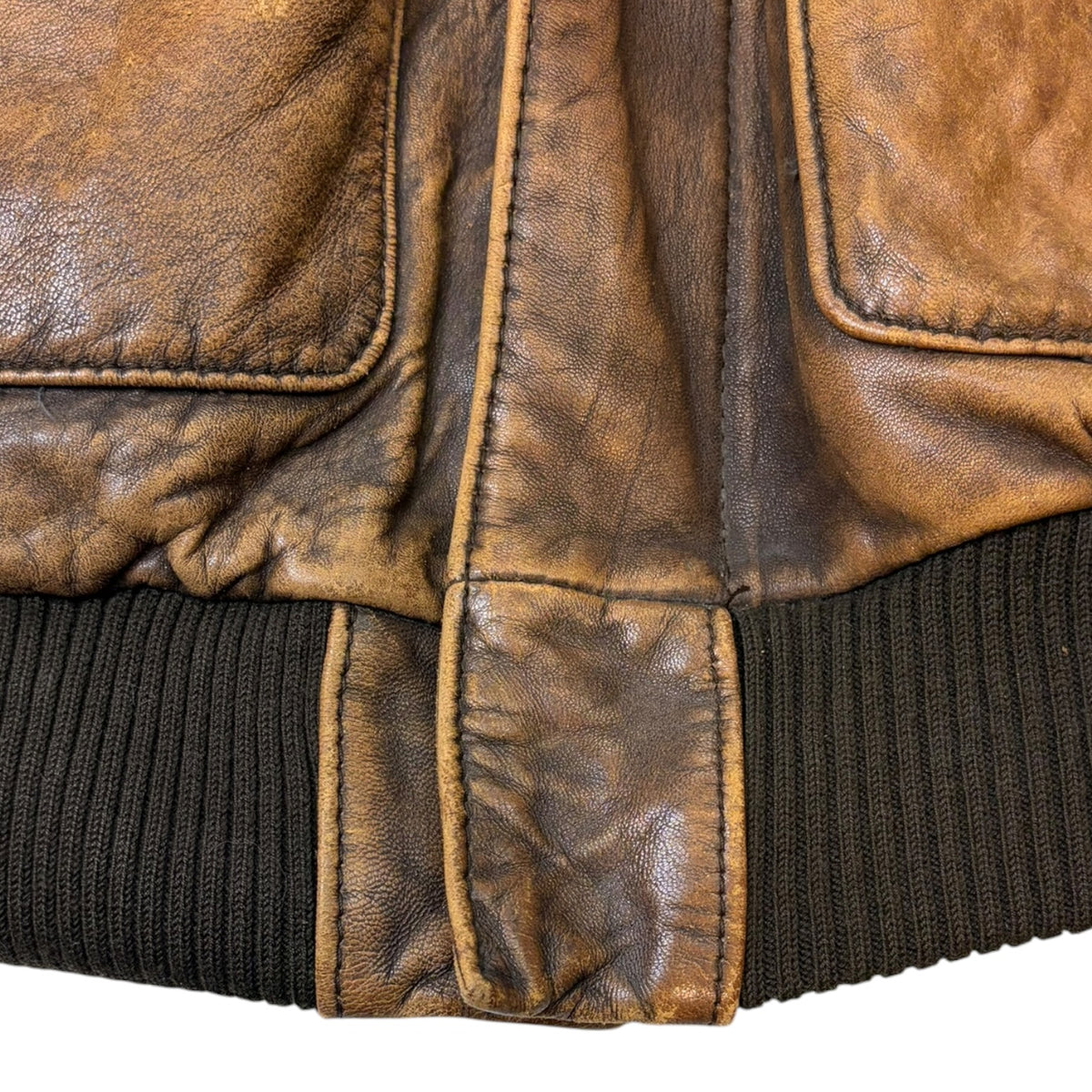 Vintage Avirex Type A-2 Leather Flight Jacket Brown