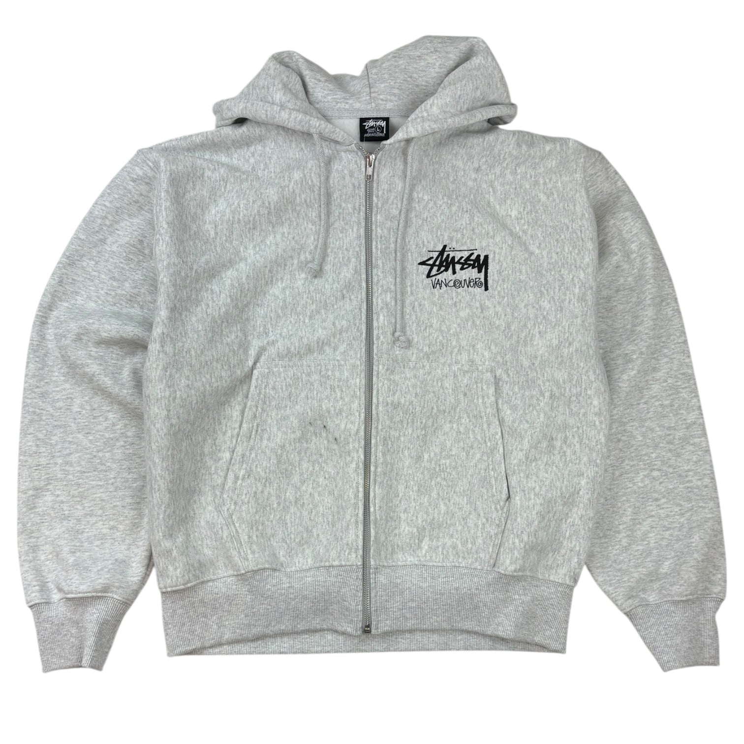 Stussy Vancouver Chapter Zip-Up Hoodie Ash Heather