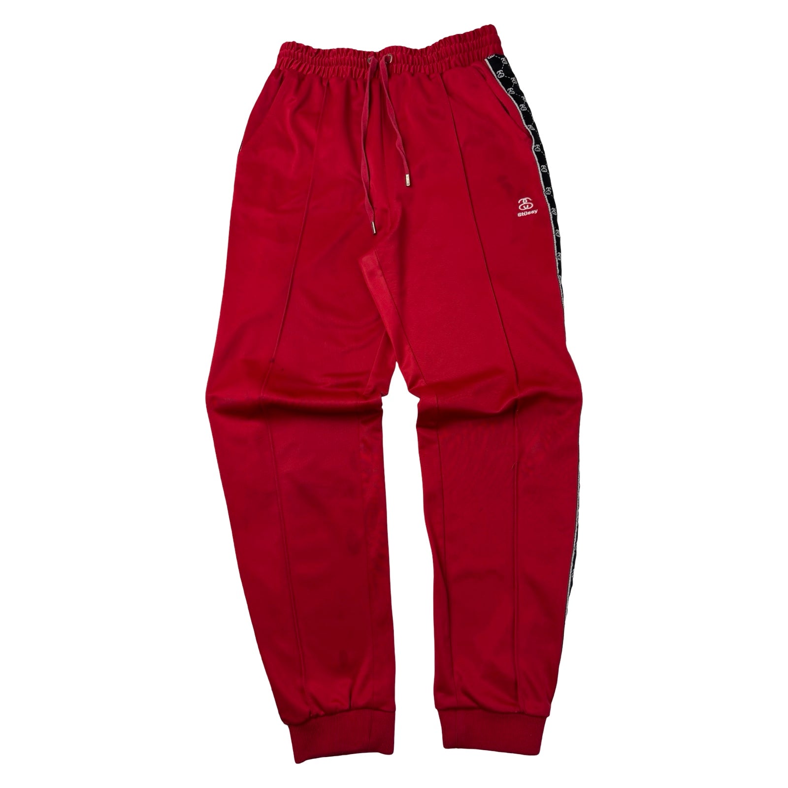 (W) Stussy S-Link Pleated Track Pants Red