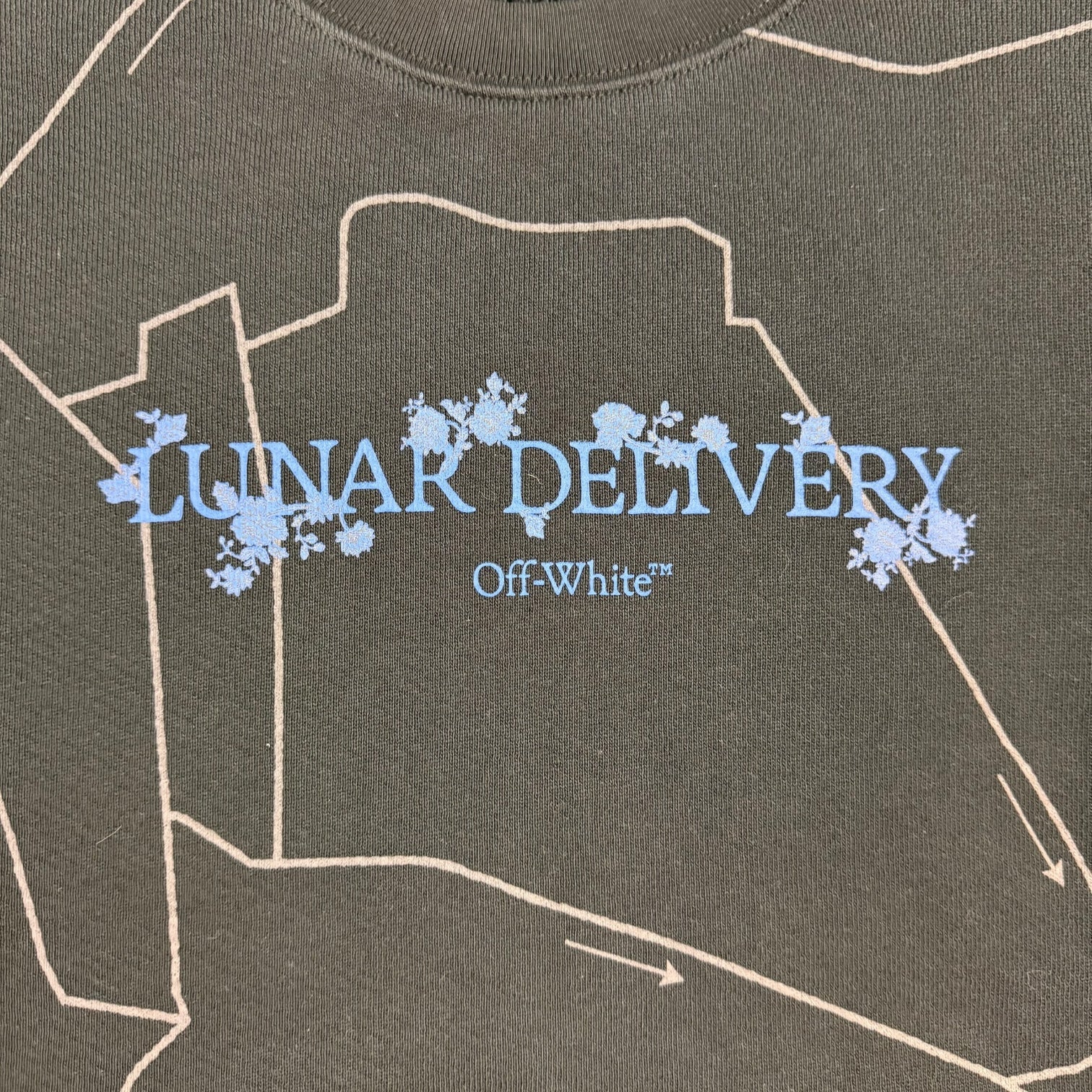 Off-White Lunar Delivery Crewneck Sweater Black