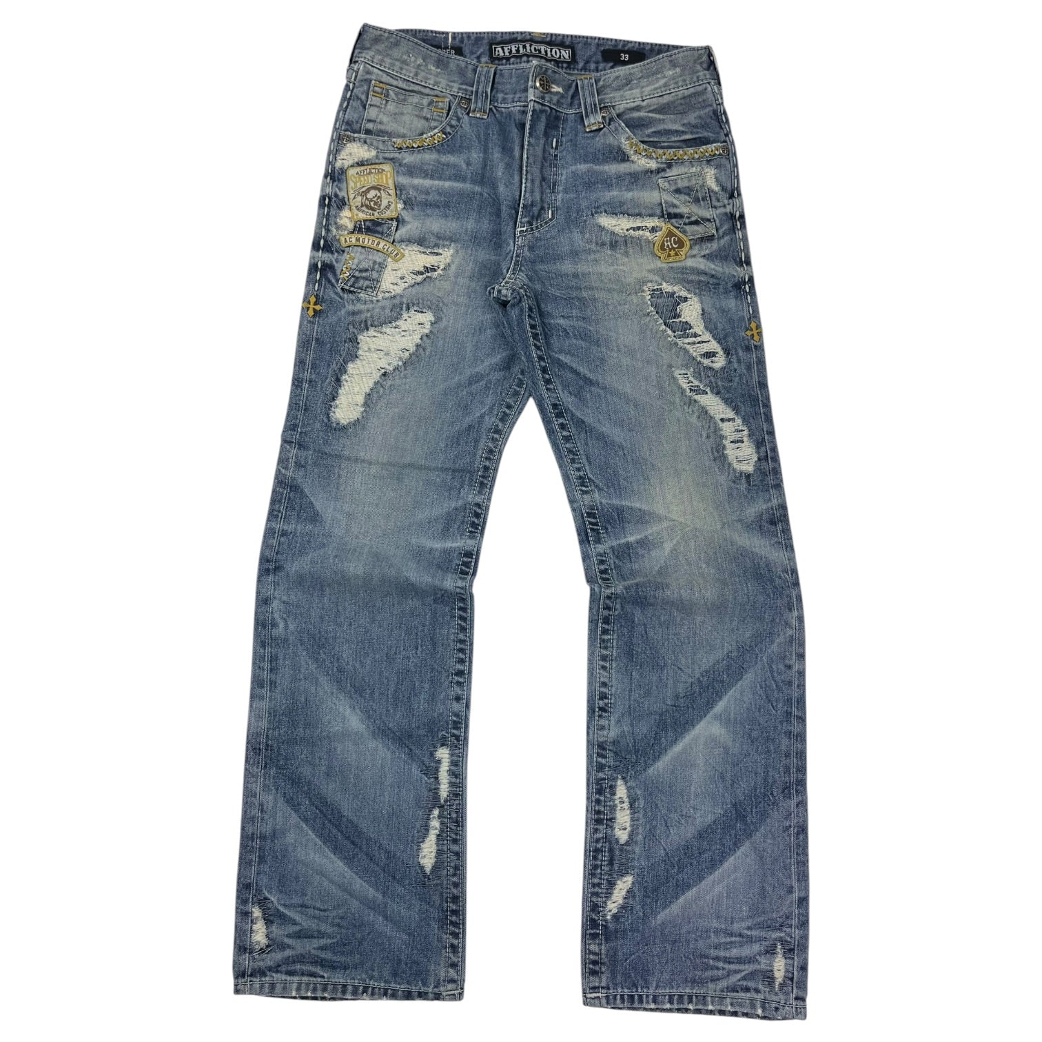 Vintage Y2K Affliction Embroidered Bottoms