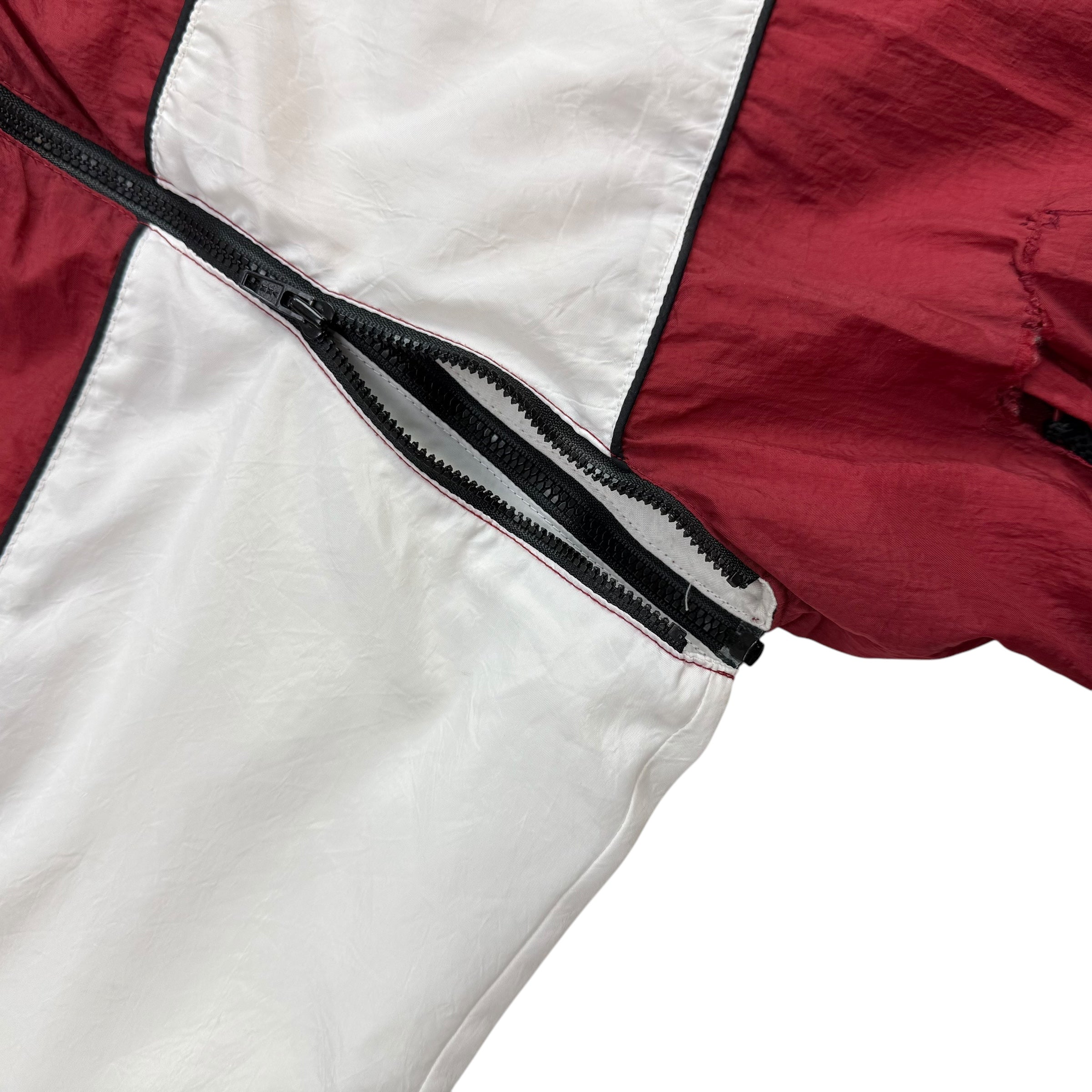 Vintage Nike Removable Sleeve Windbreaker Red/White