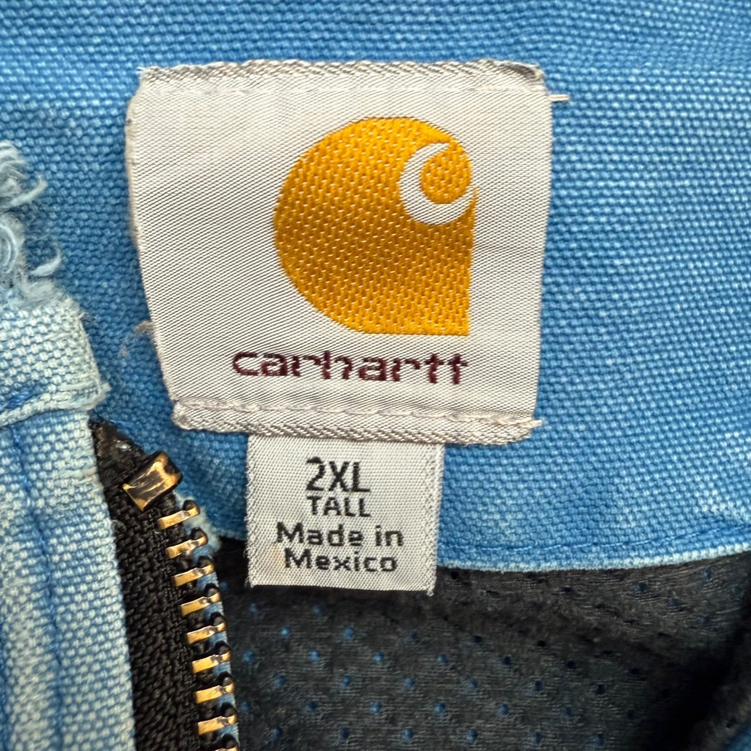 Vintage Carhartt Active Jacket Sun Faded Blue