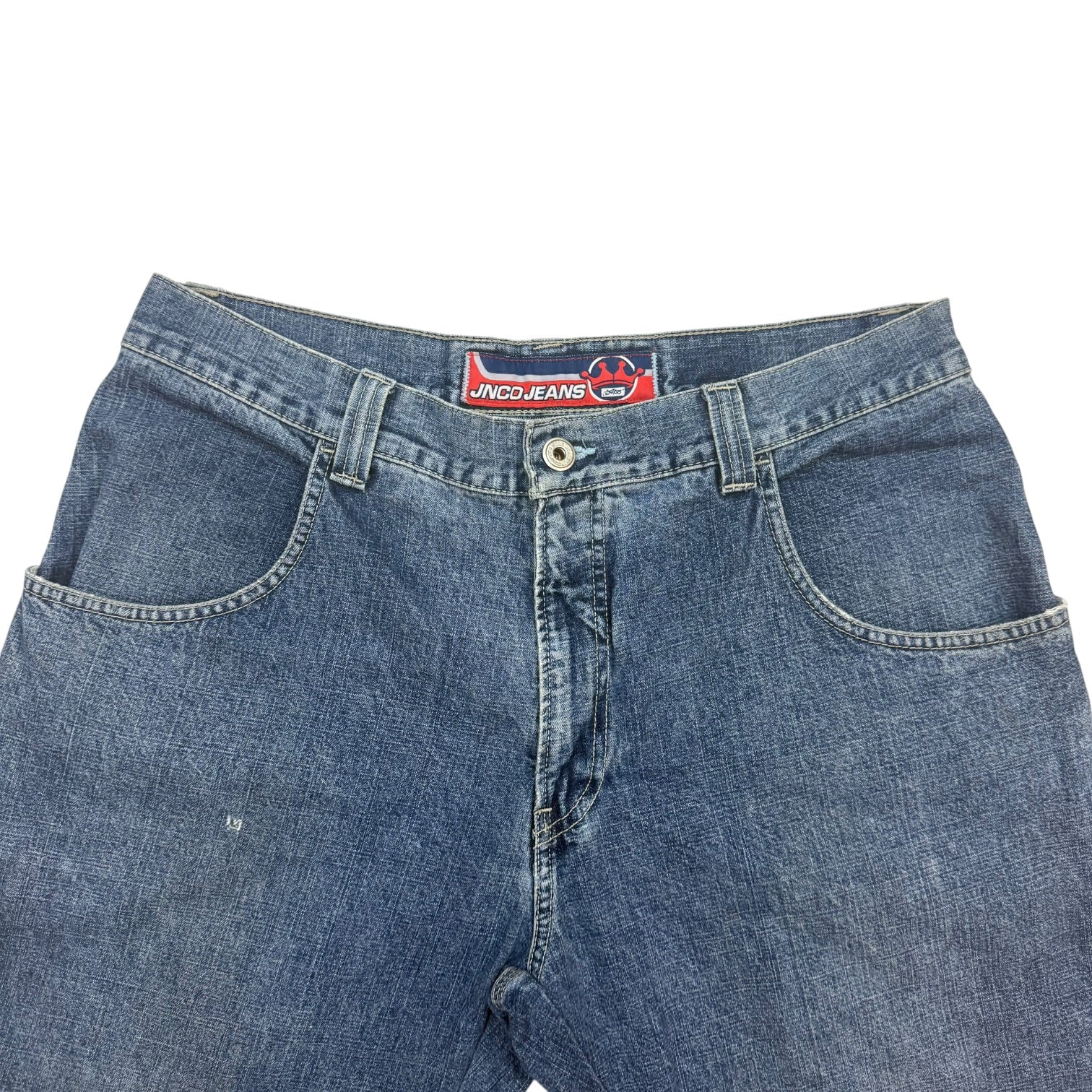 Vintage JNCO Jeans Denim Cut Off Shorts Medium Wash