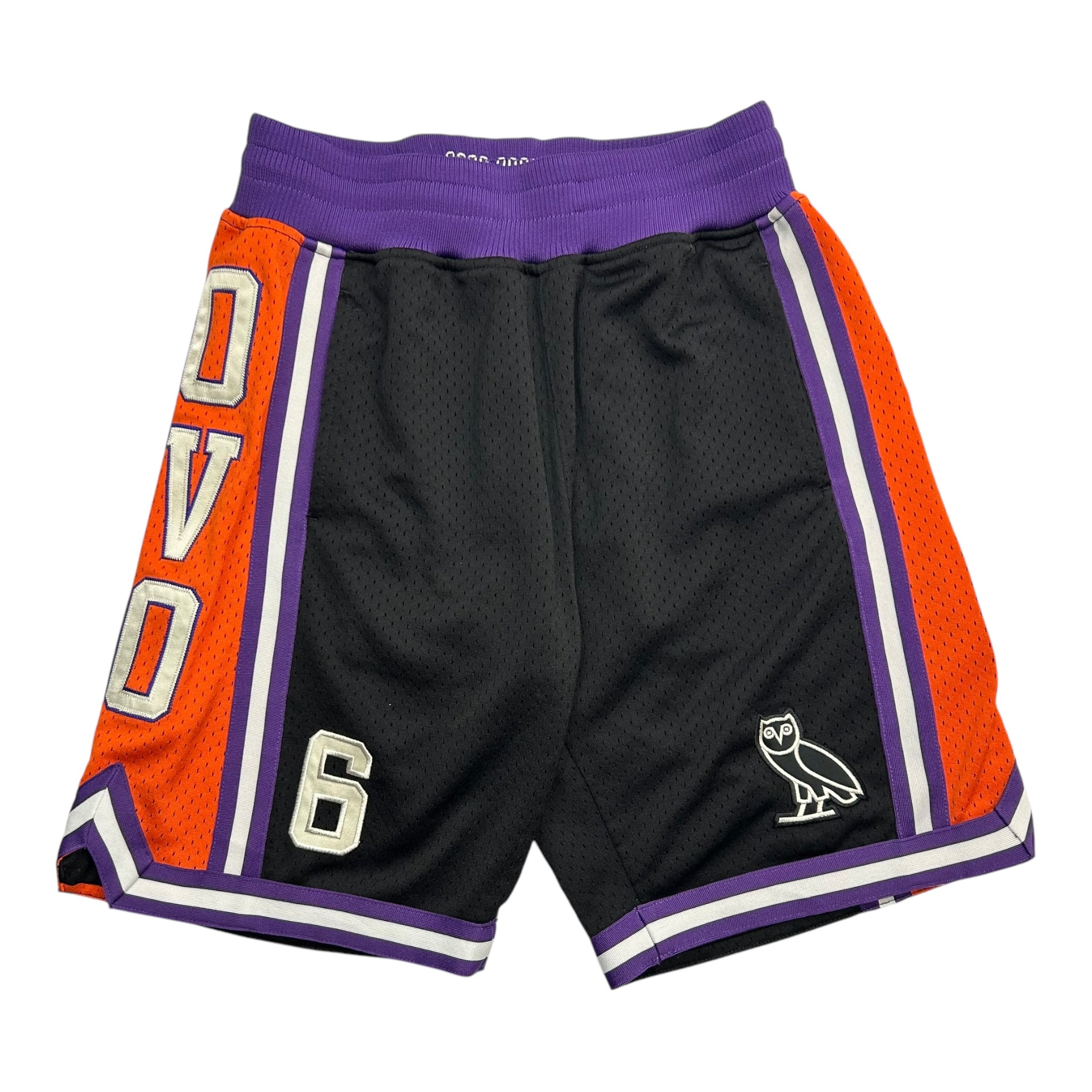 OVO Patch Basketball Shorts Black/Orange