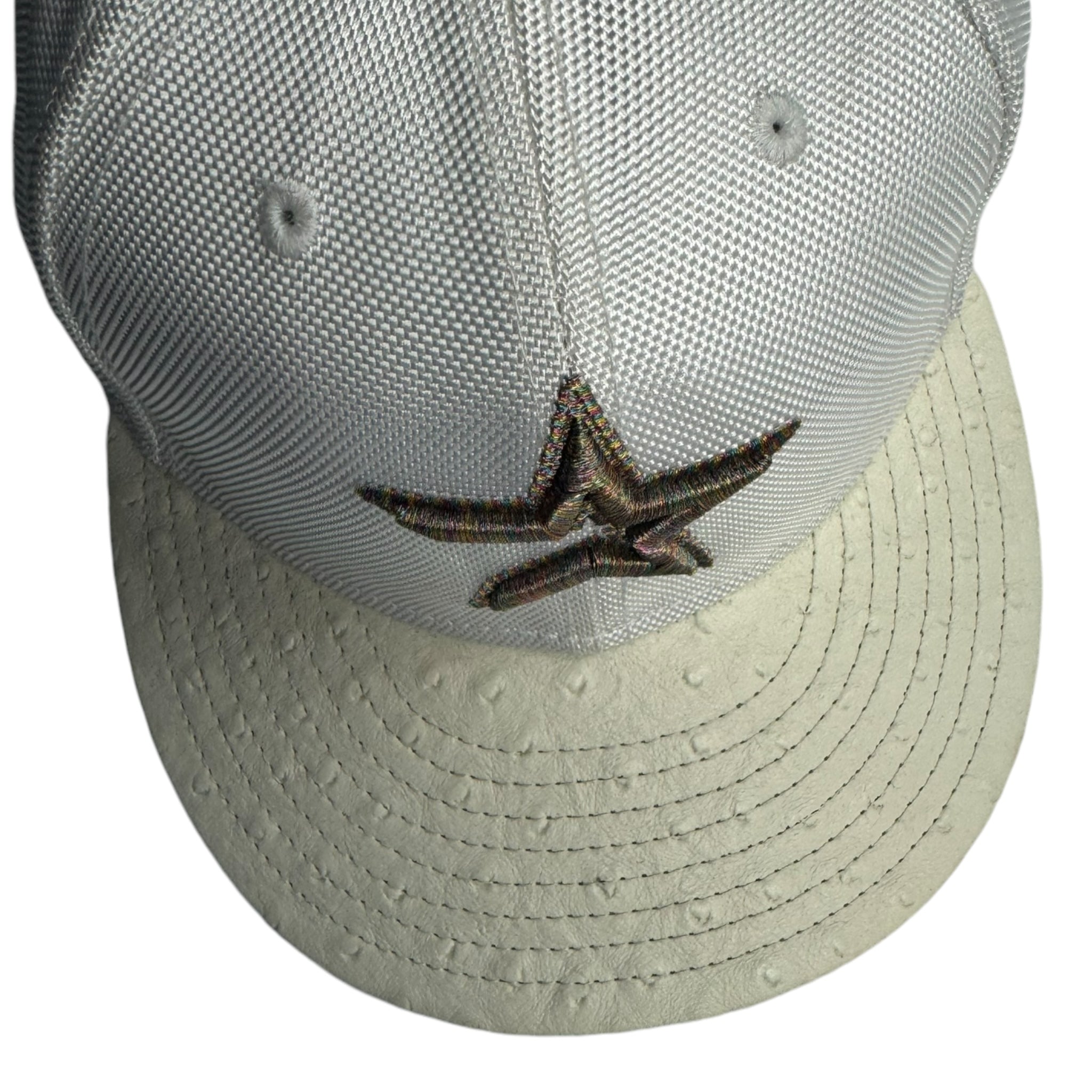 Dallas Cowboys Ostrich Brim Platinum Hat