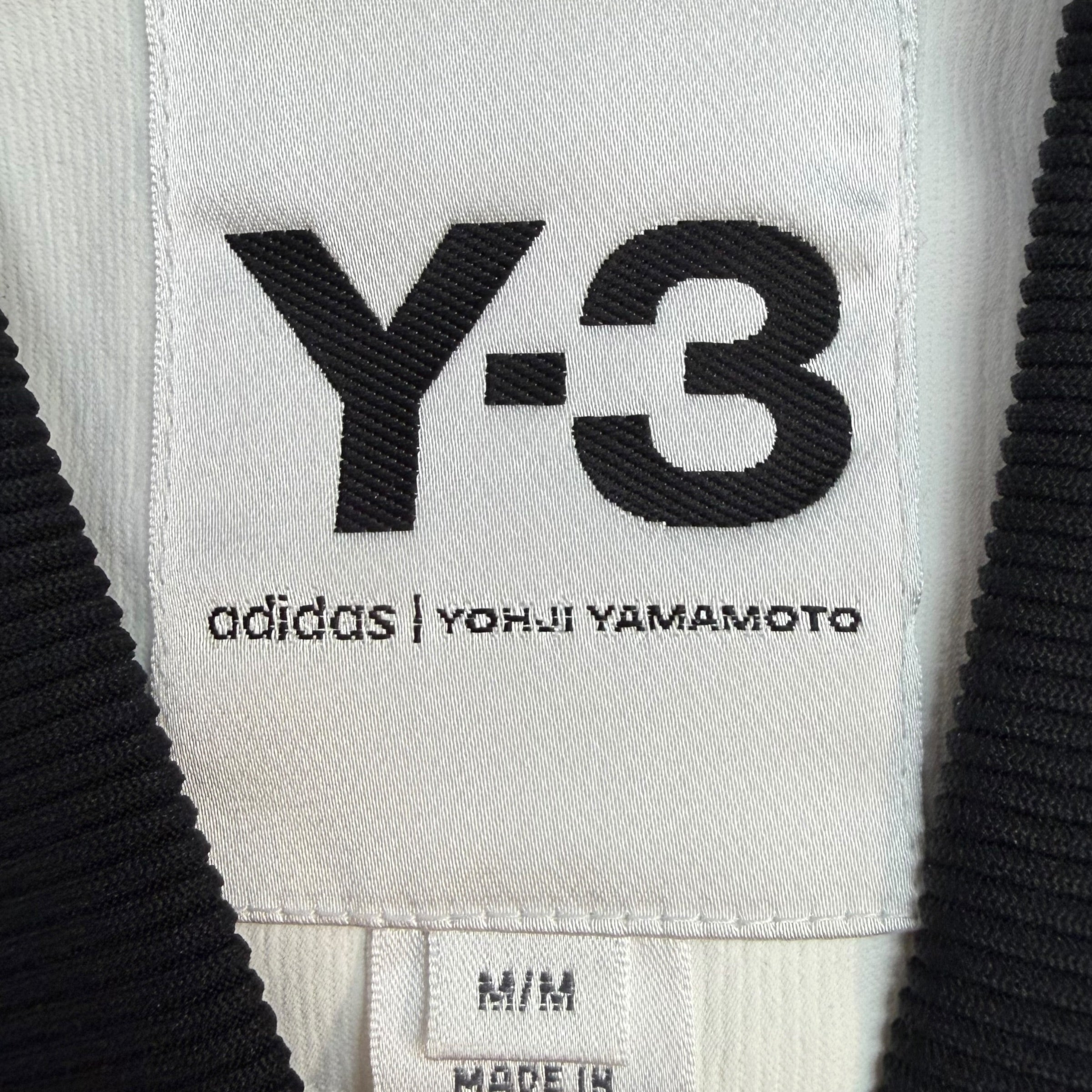 Adidas Y-3 Yohji Yamamoto PU Bomber Jacket White/Black