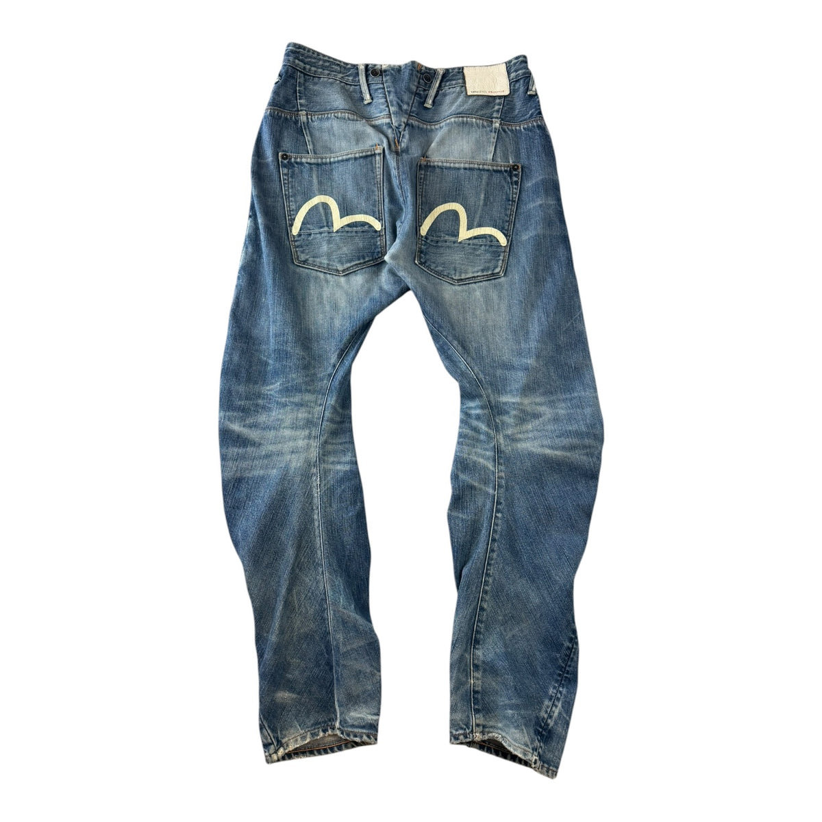 Evisu Double Pocket Logo Pants Medium Wash