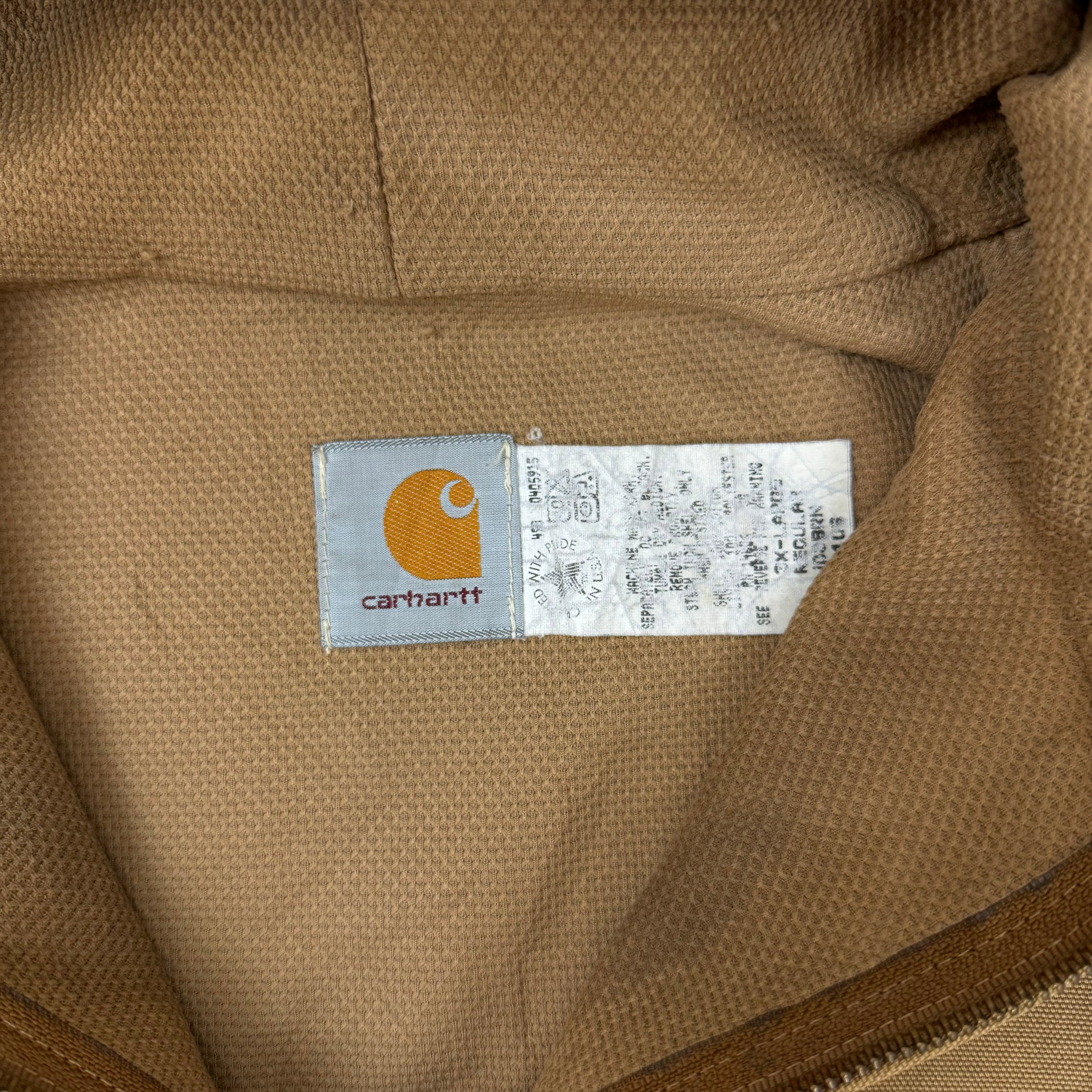 Vintage Carhartt Hooded Jacket Brown