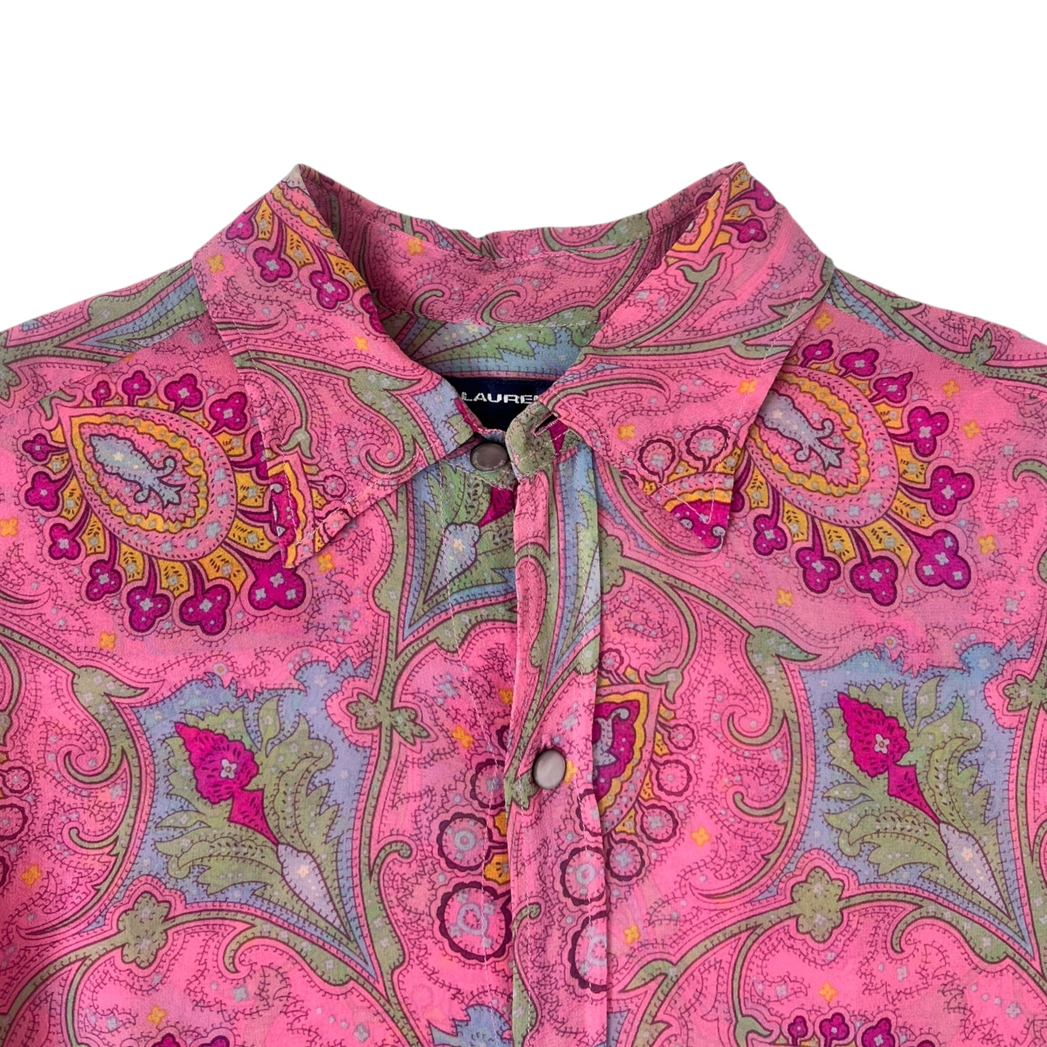 (W) Vintage Ralph Lauren Sport Paisley Button Up