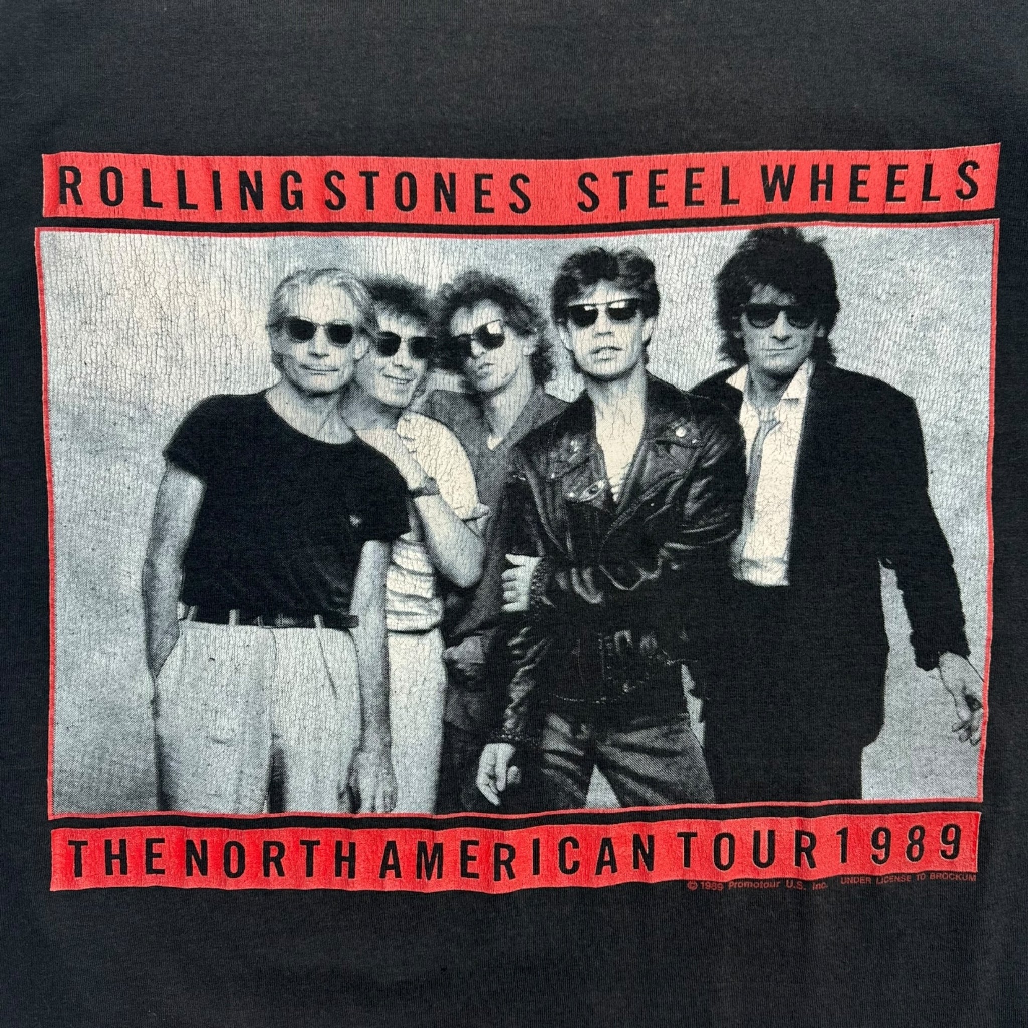 1989 Rolling Stones North America Tour Tee Black