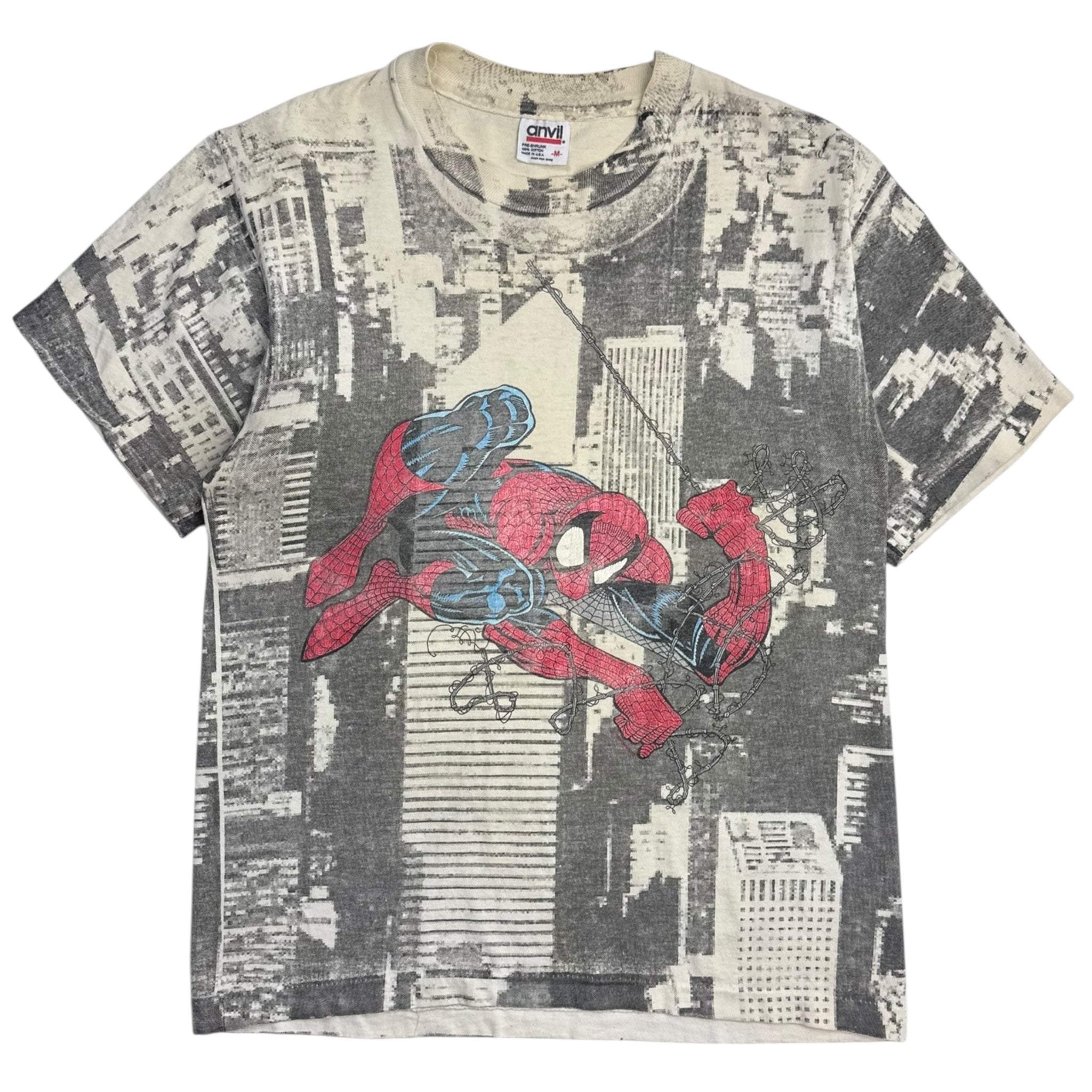 1991 Spider-Man News Paper Print AOP T-Shirt