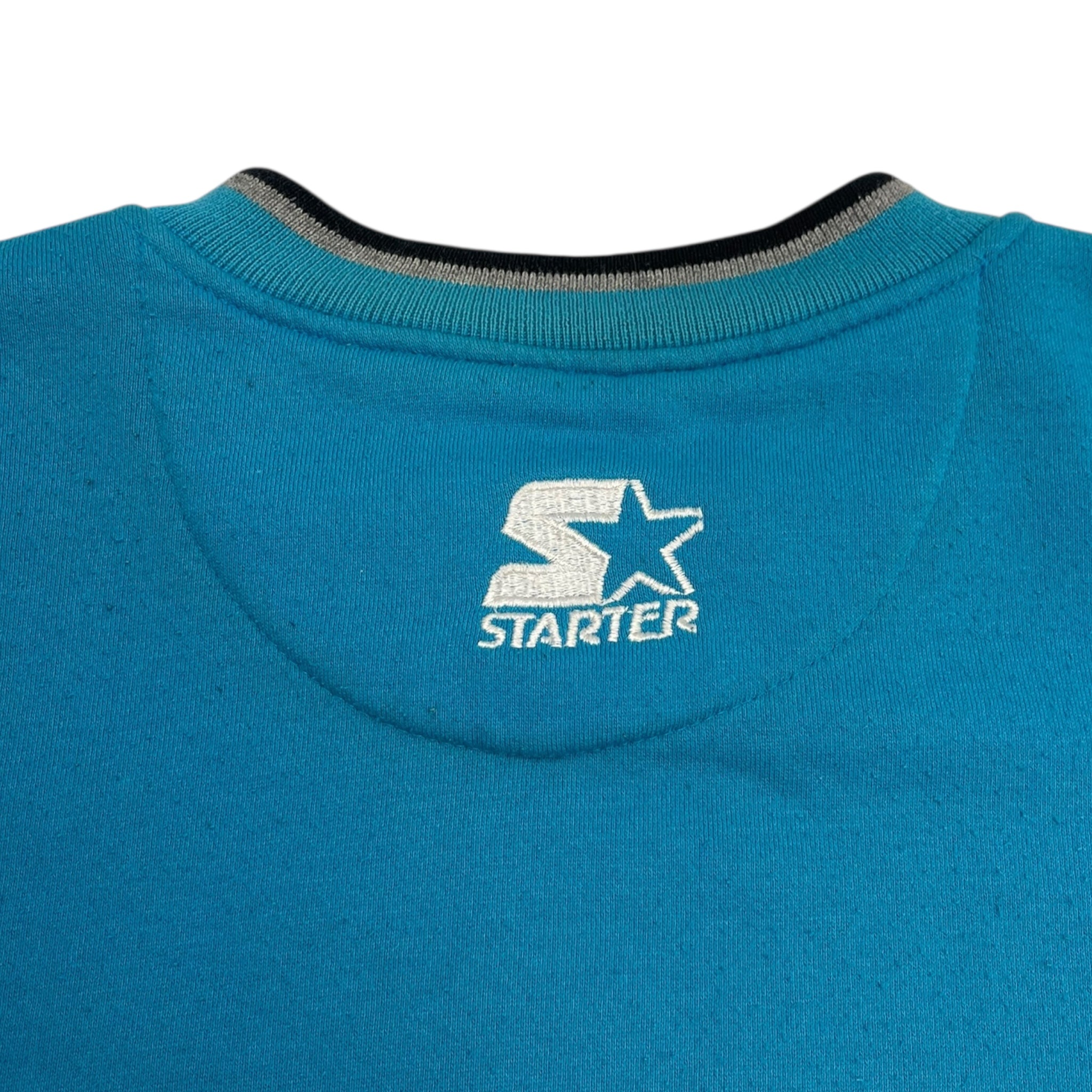 Vintage Carolina Panthers V-neck Sweatshirt Blue