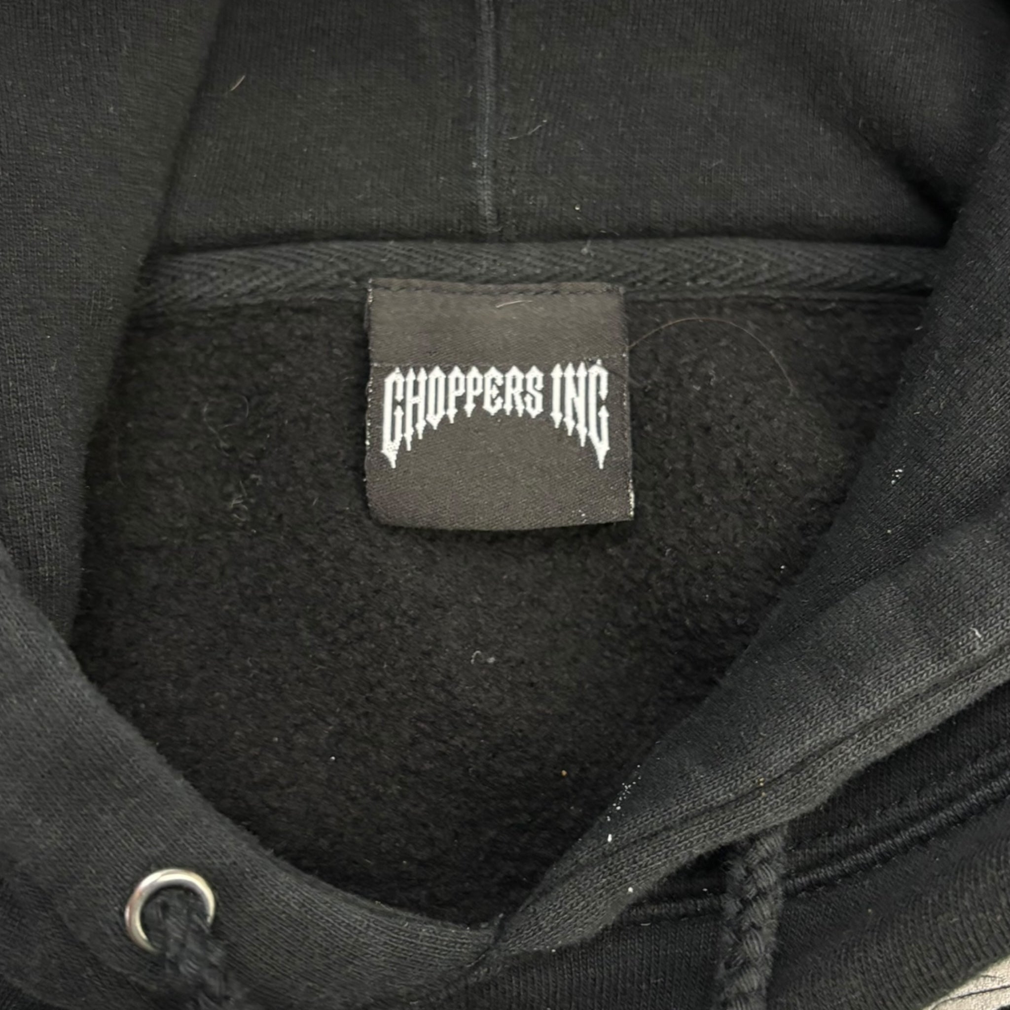 Vintage Y2K Choppers Inc Flame Sleeve Hoodie