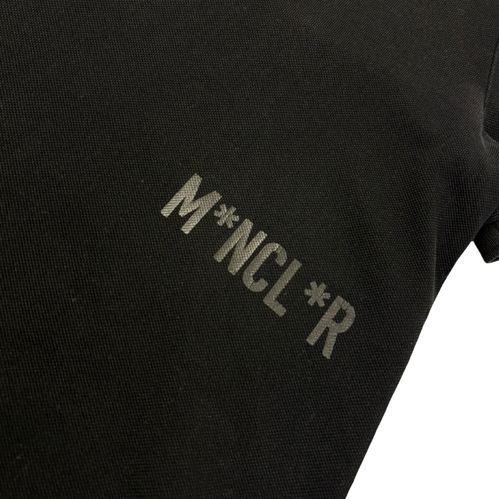 Moncler Resistance Censored Polo Black