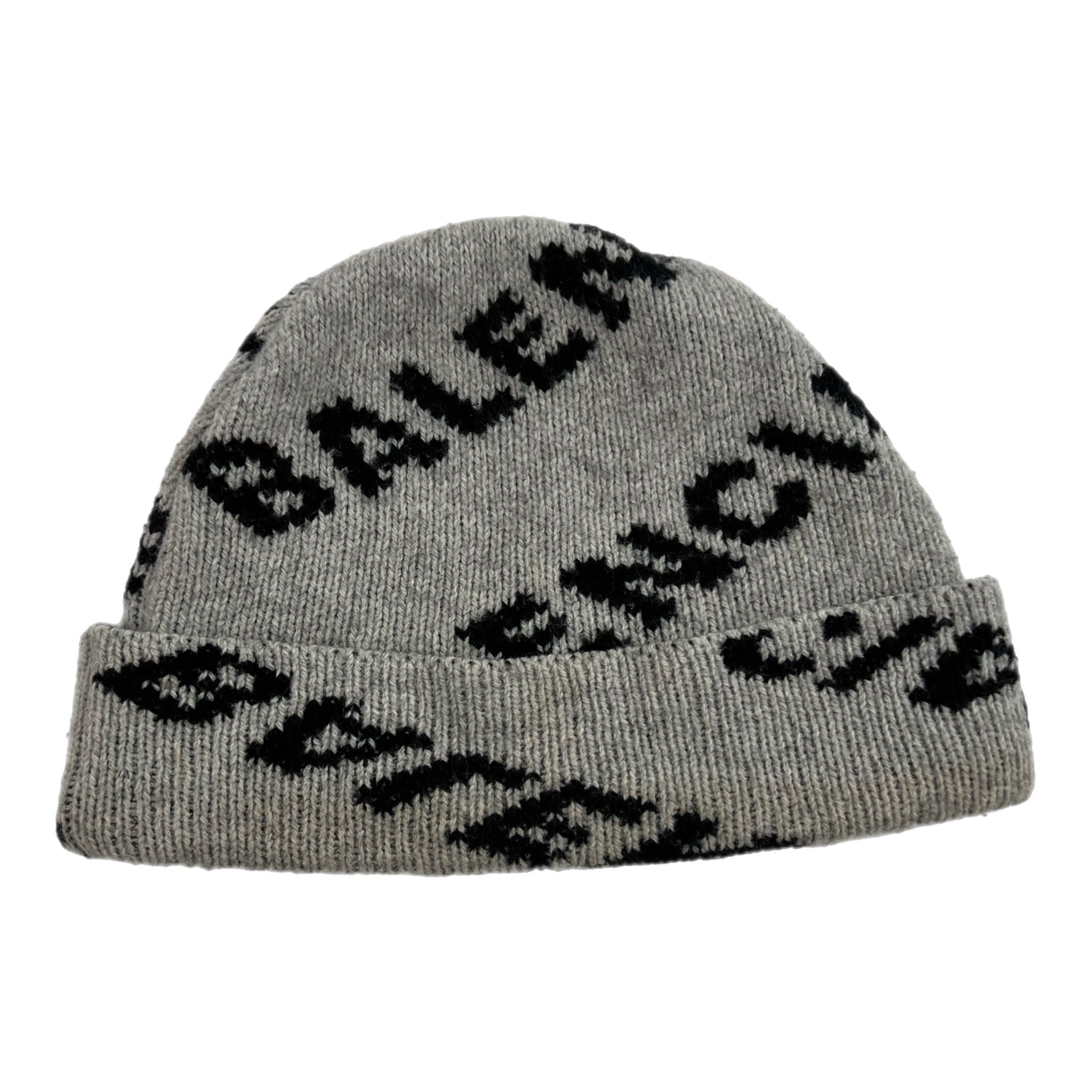 Balenciaga Logo Wool Beanie Grey/Black