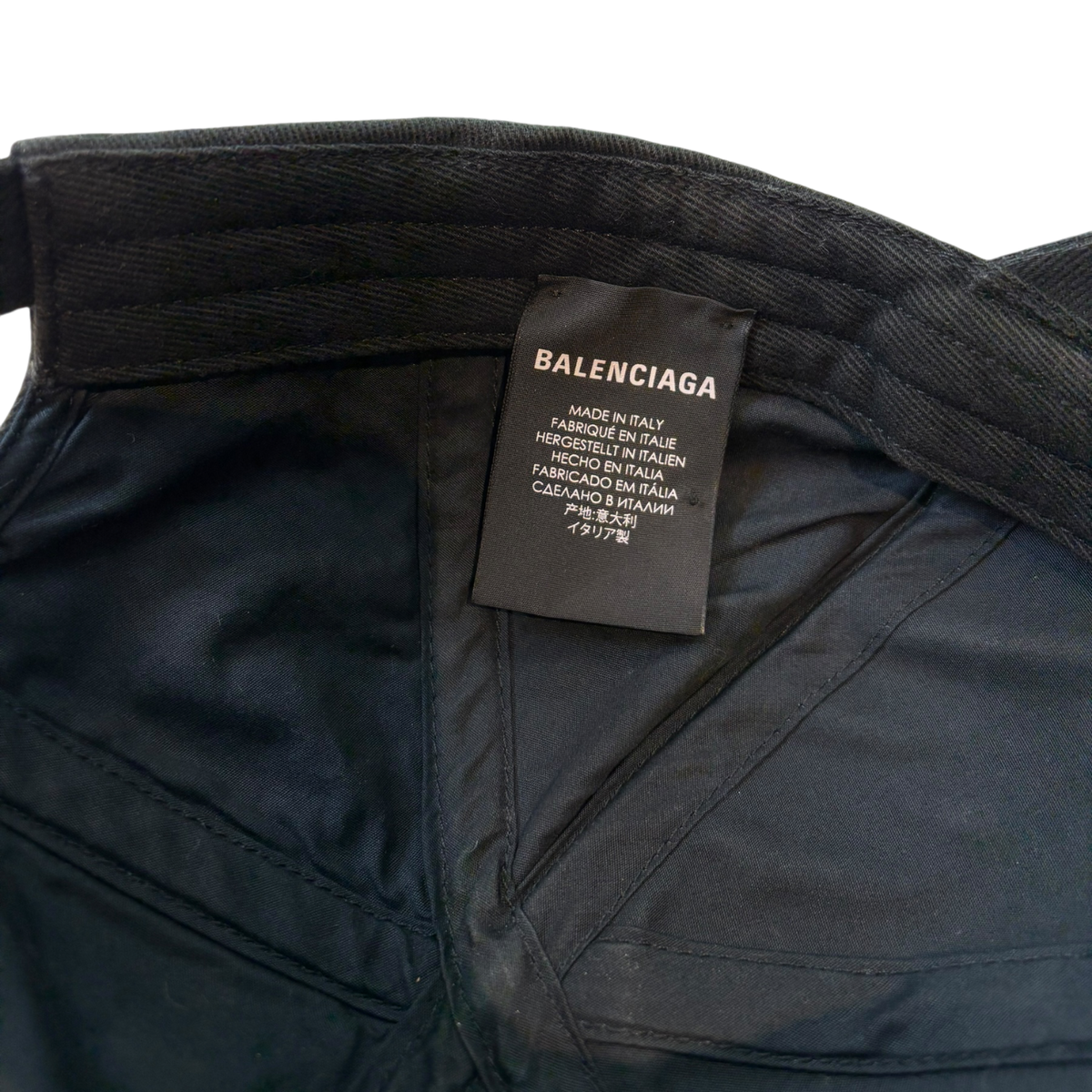 Balenciaga Gym Wear Baseball Cap Strapback Black