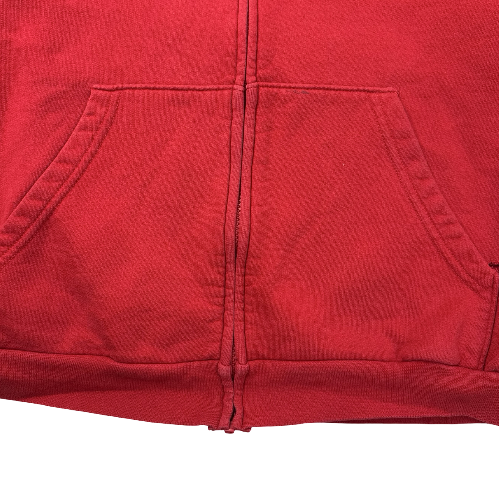 Vintage Y2K West49 Skate Zip Up Hoodie Red