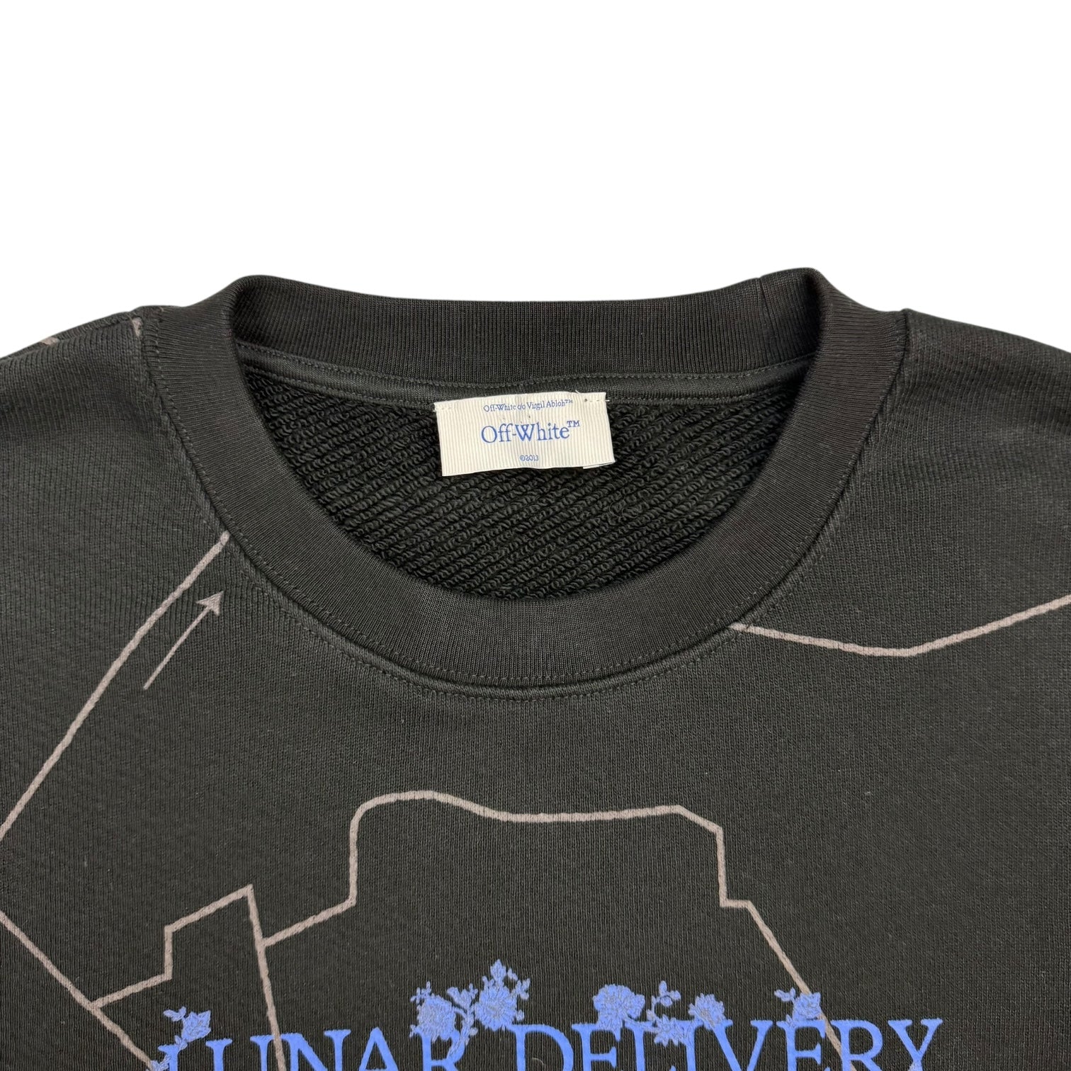 Off-White Lunar Delivery Crewneck Sweater Black