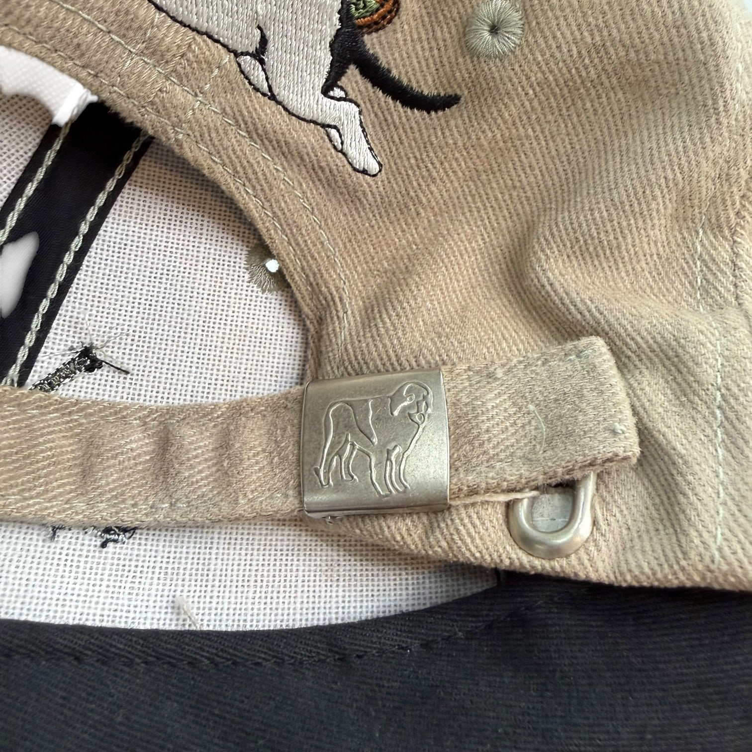 Vintage Big Dogs Golf Hat Blue/Beige