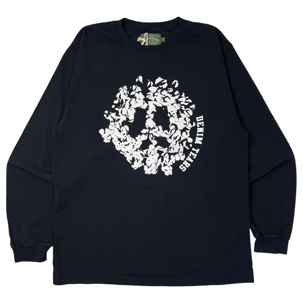 Denim Tears Peace Wreath Longsleeve Tee Black/White