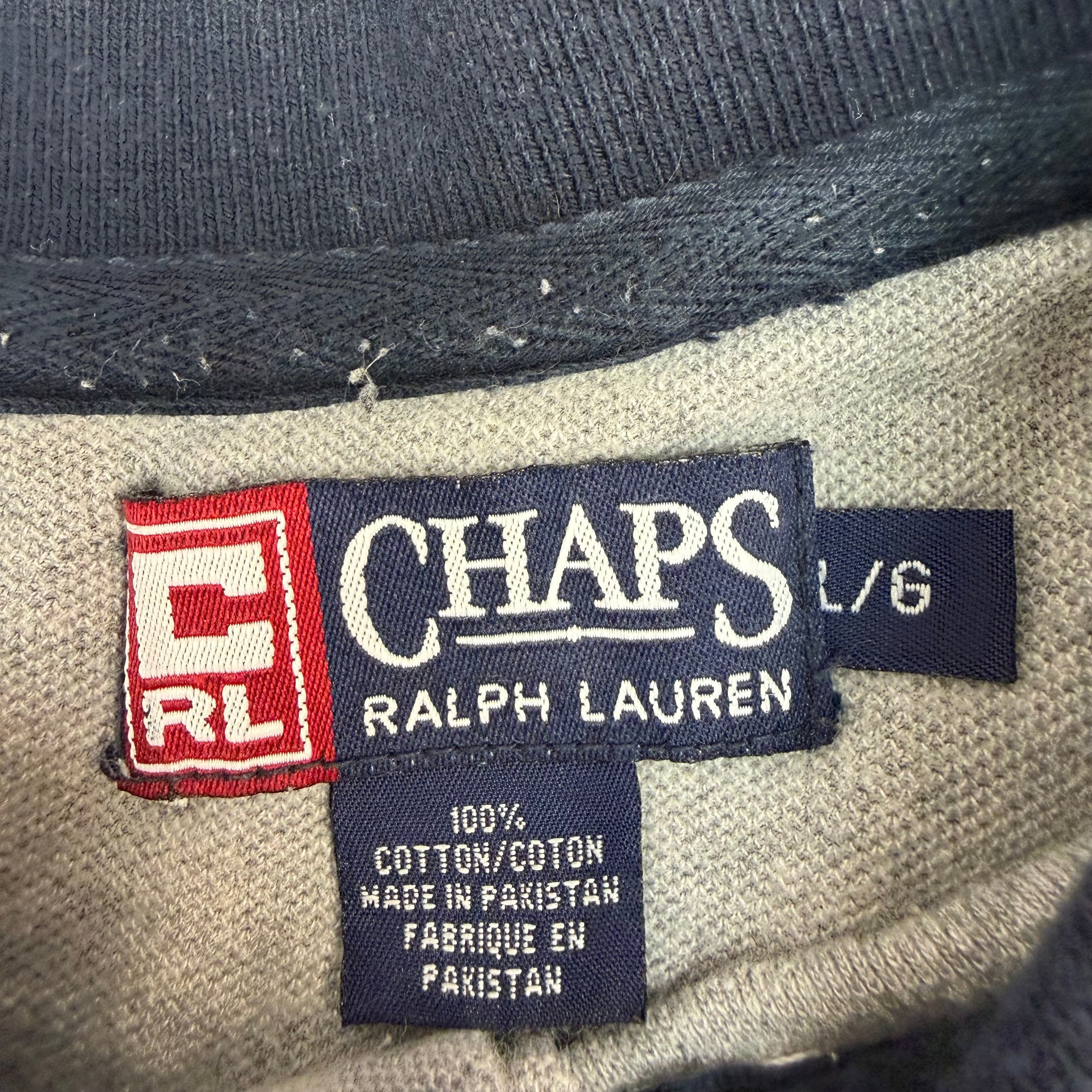Vintage Chaps Ralph Lauren Polo Shirt Grey