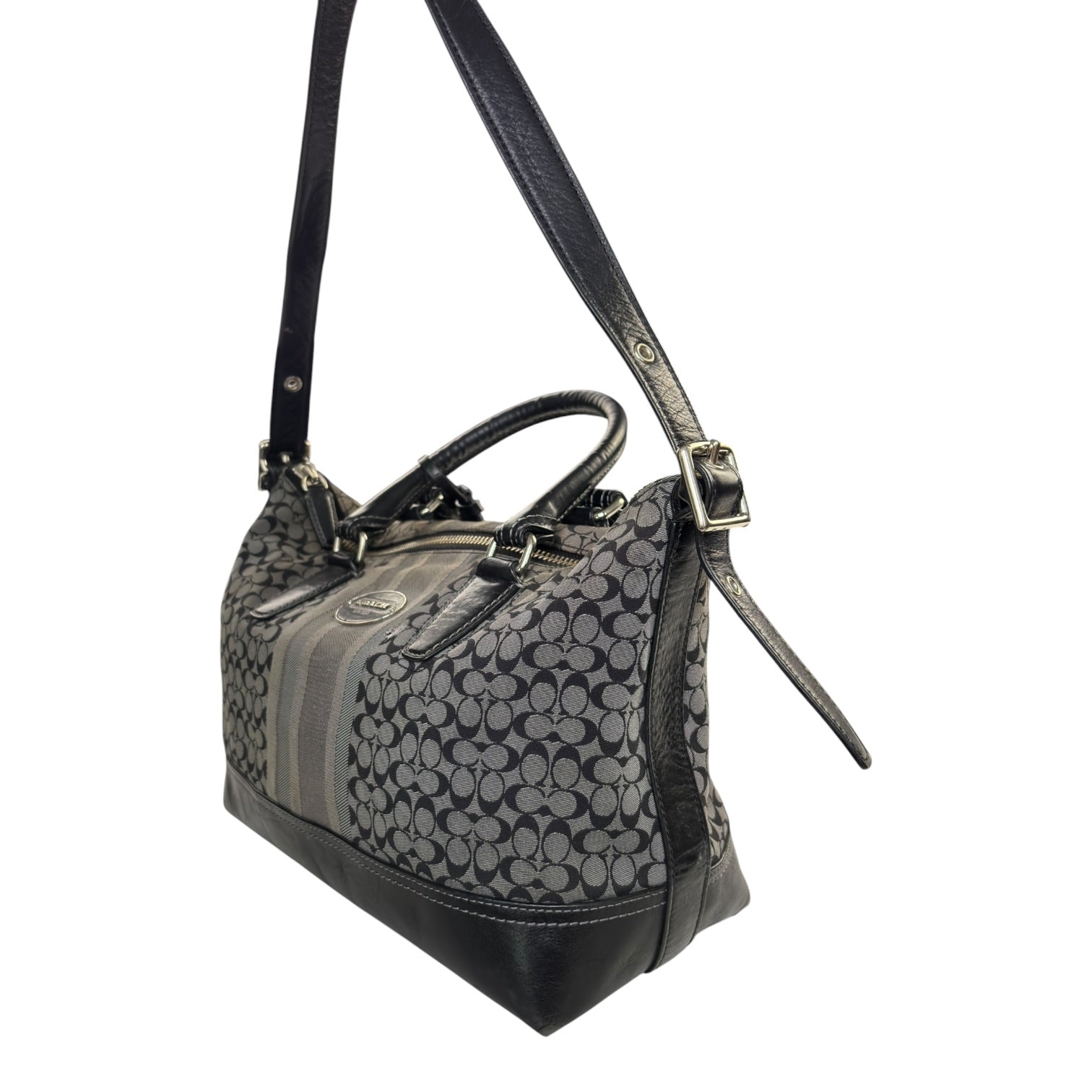 (W) Coach Signature Tassel Legacy Molly Satchel 2Way Shoulder Handbag