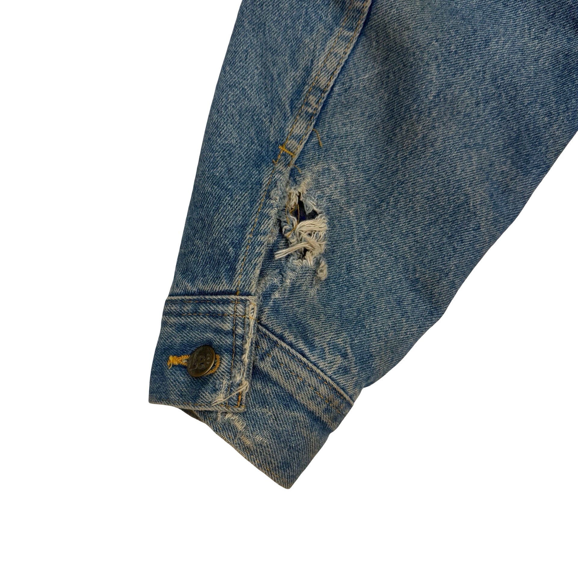 Vintage Lee Storm Rider Trucker Denim Jacket Blue