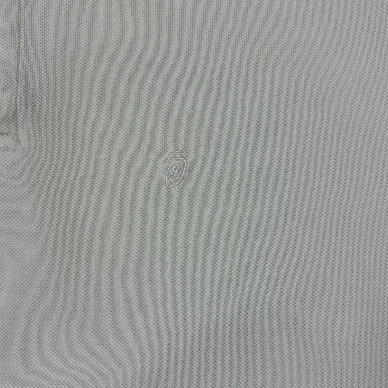 Stussy Pique Polo T-Shirt Bone