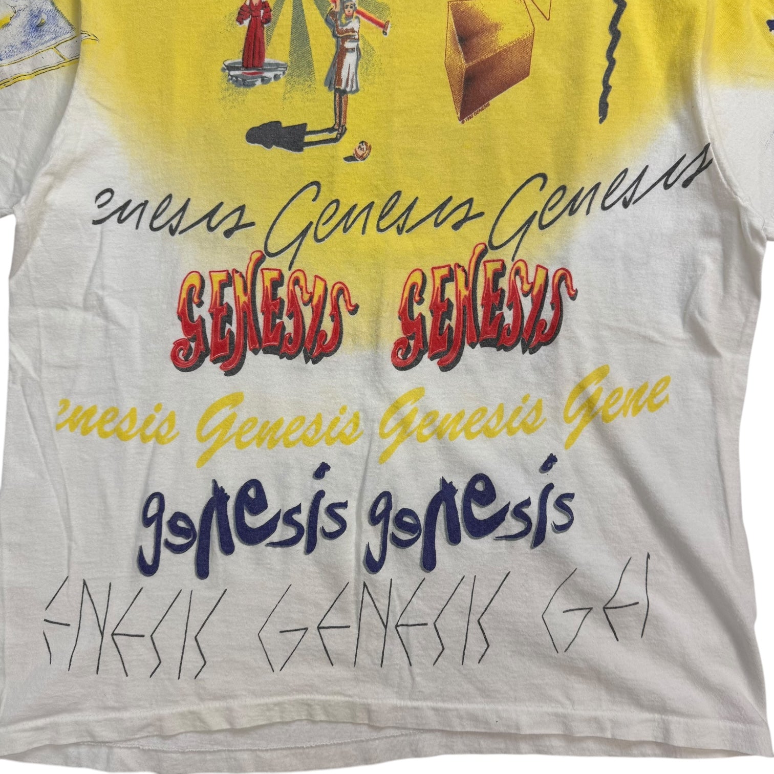 1992 Genesis AOP Font Tee White