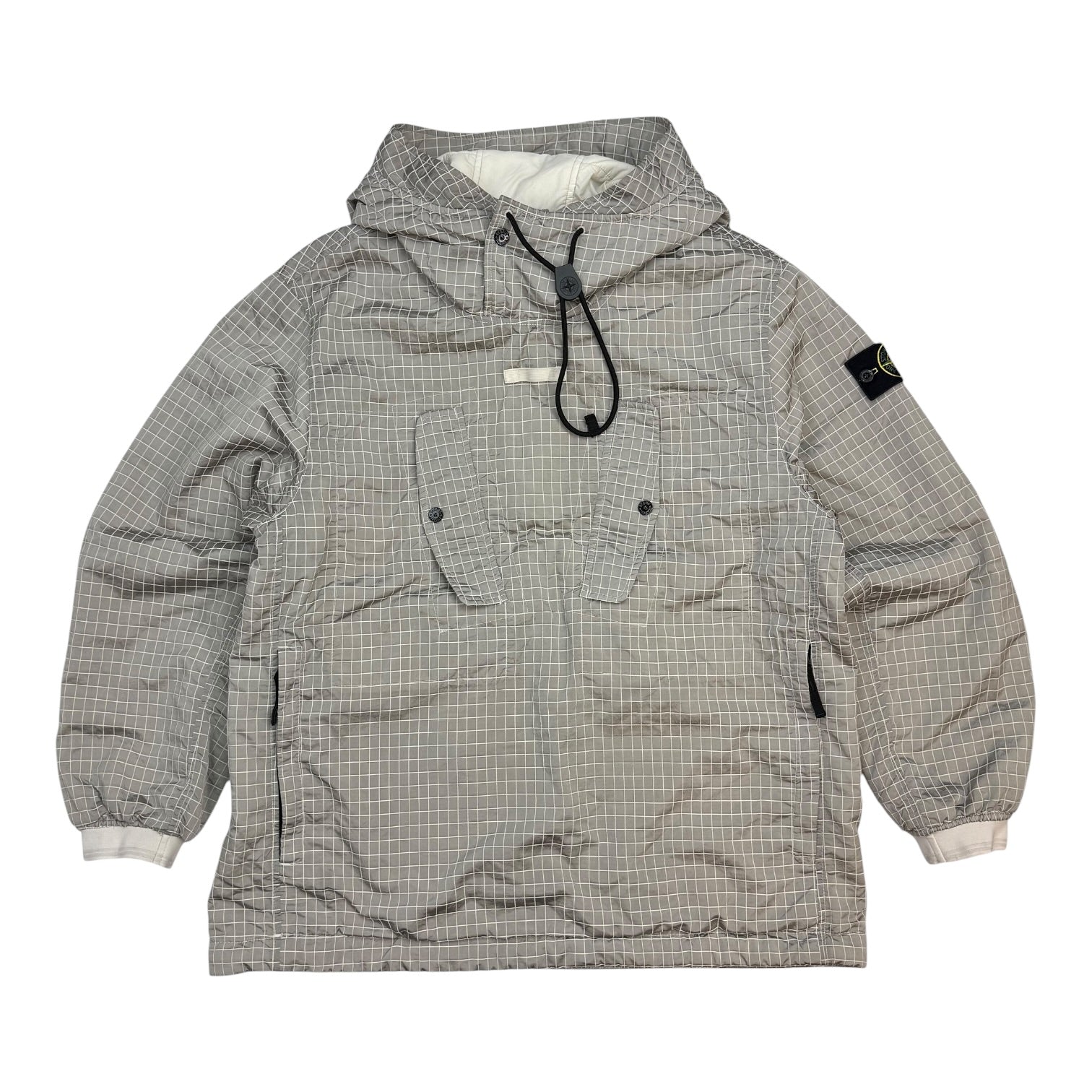 Stone Island Garment Dyed Macro Ripstop Anorak Plaster