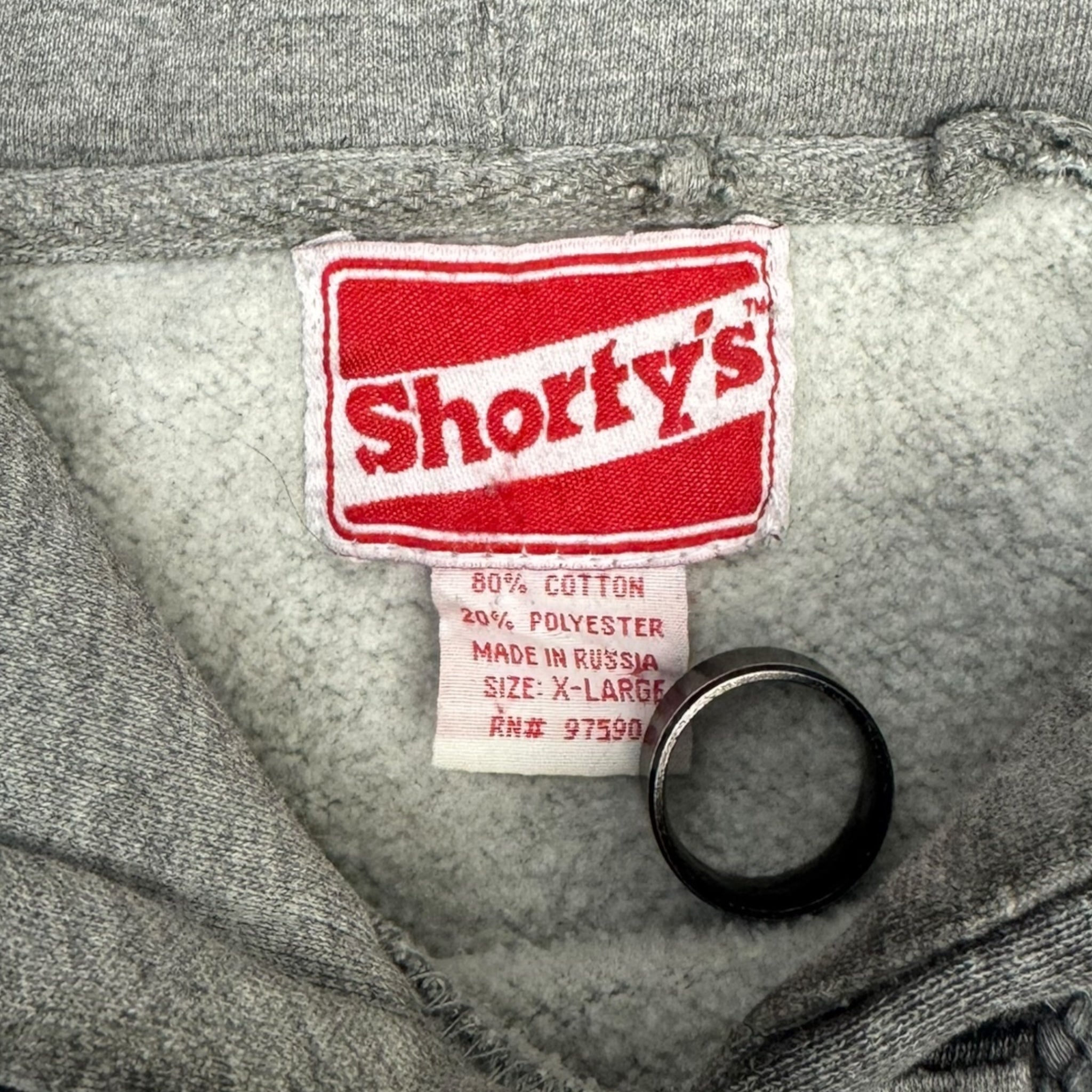 Vintage Shortys Skateboards Spellout Hoodie