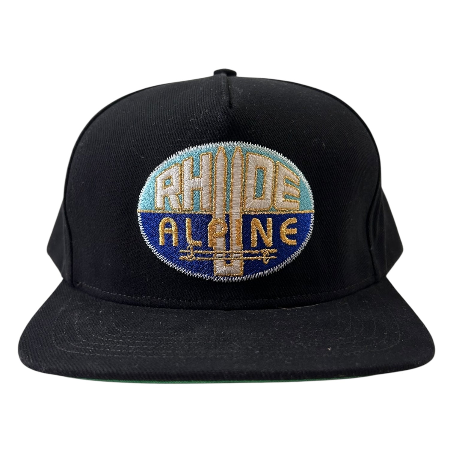 Rhude Alpine Snapback Hat Black