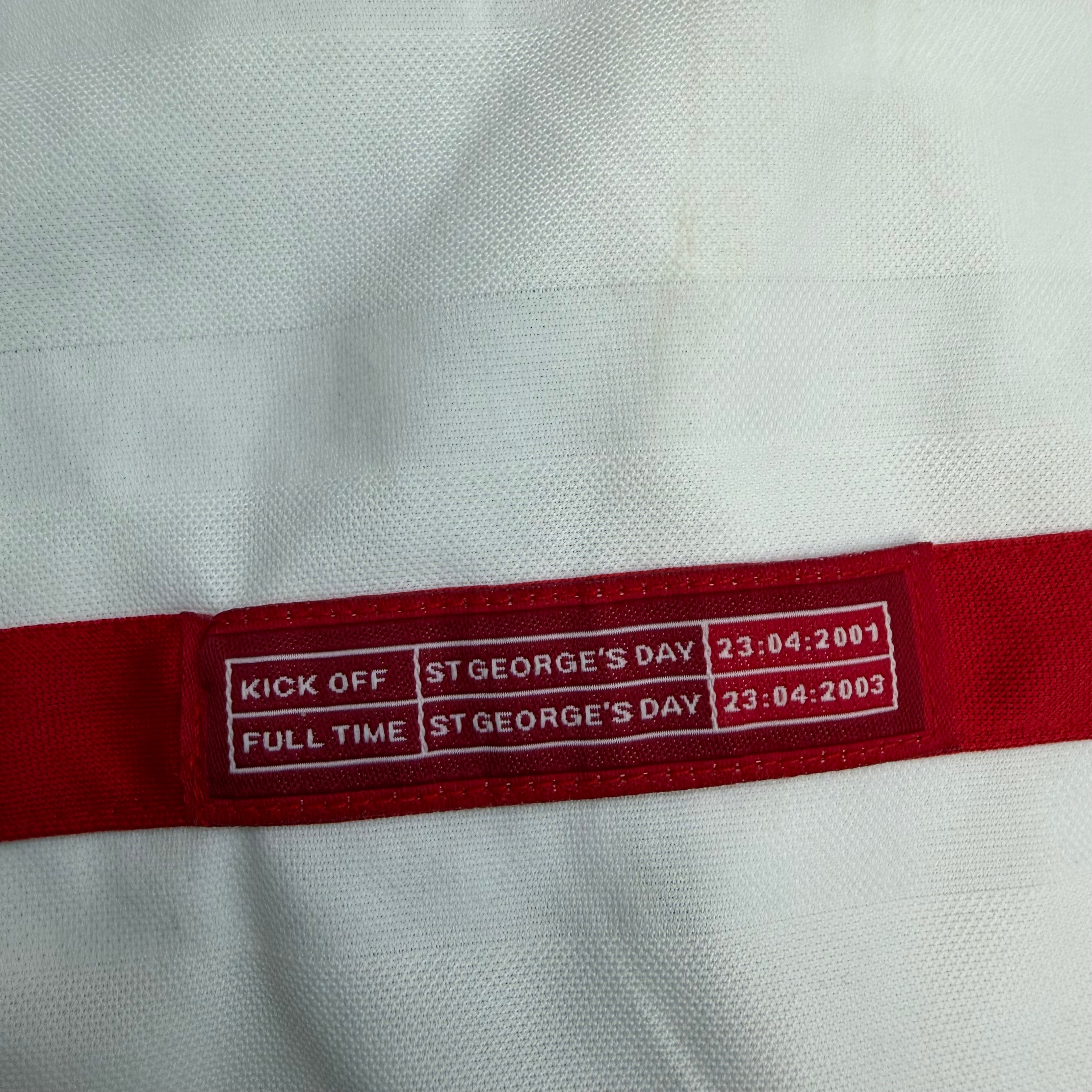 2001-03 Umbro England Home Jersey White