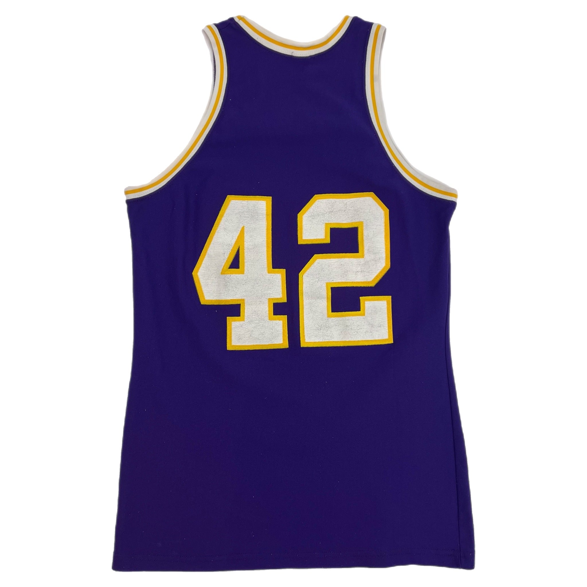 80s James Worthy LA Lakers Sandknit Basketball Jersey