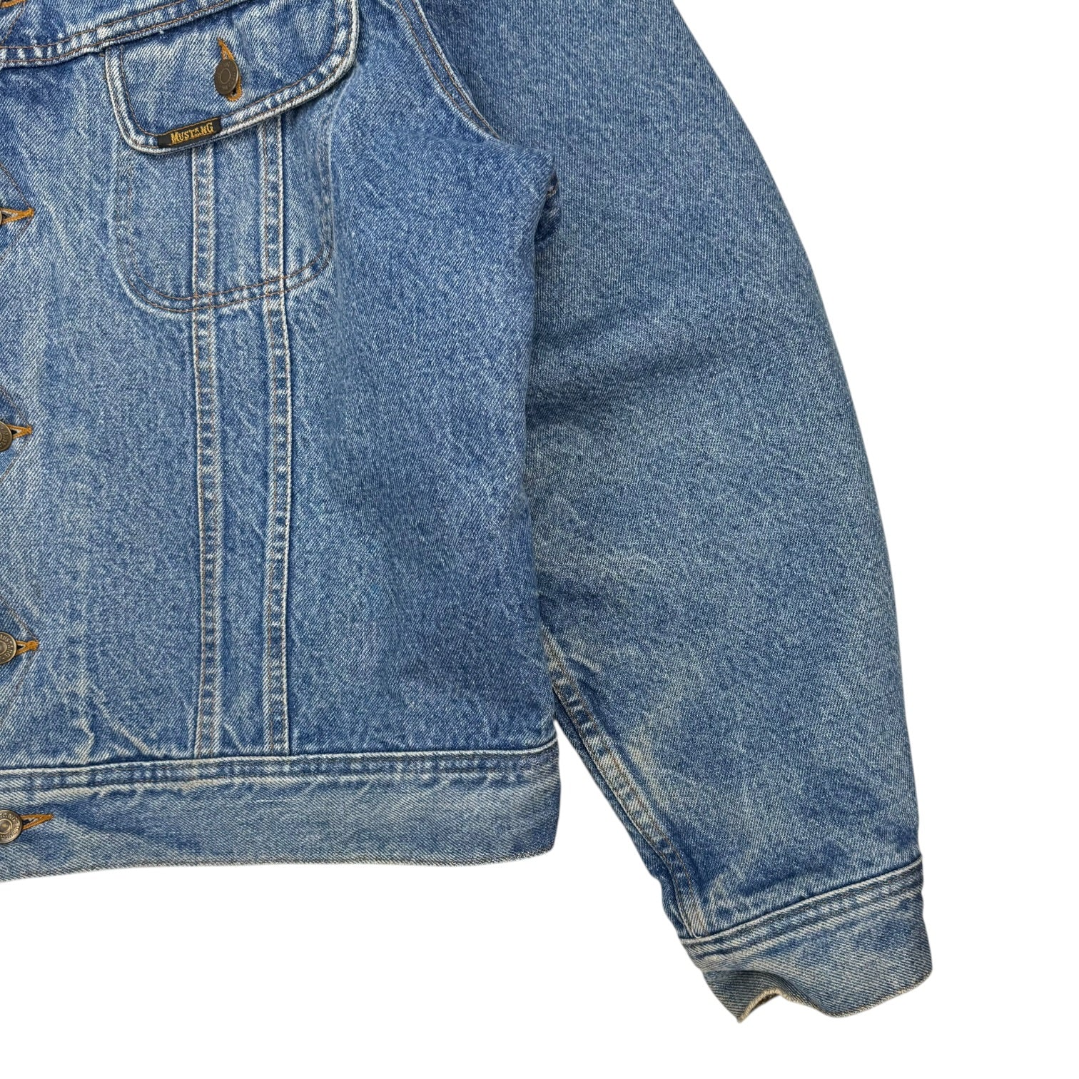 Vintage Mustang Storm Rider Denim Jacket Medium Wash