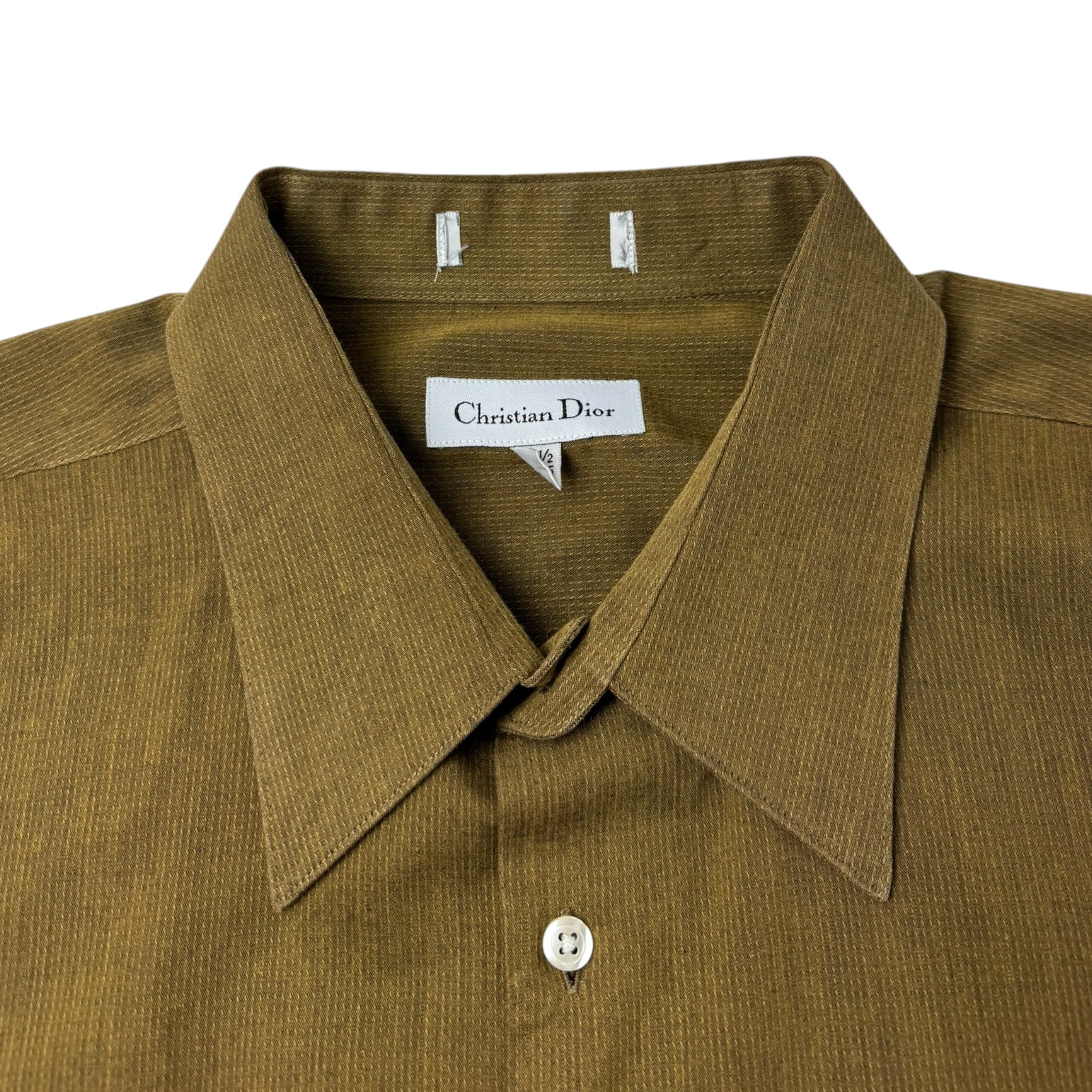 Vintage Christian Dior Button Up Tanned Gold