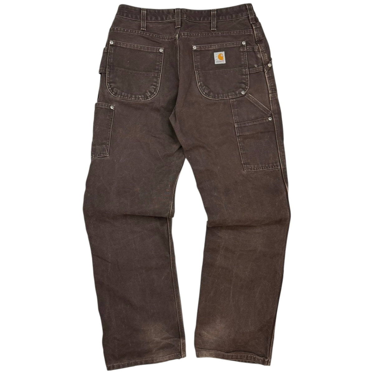 Vintage Carhartt Double Knee Distressed Pants Brown