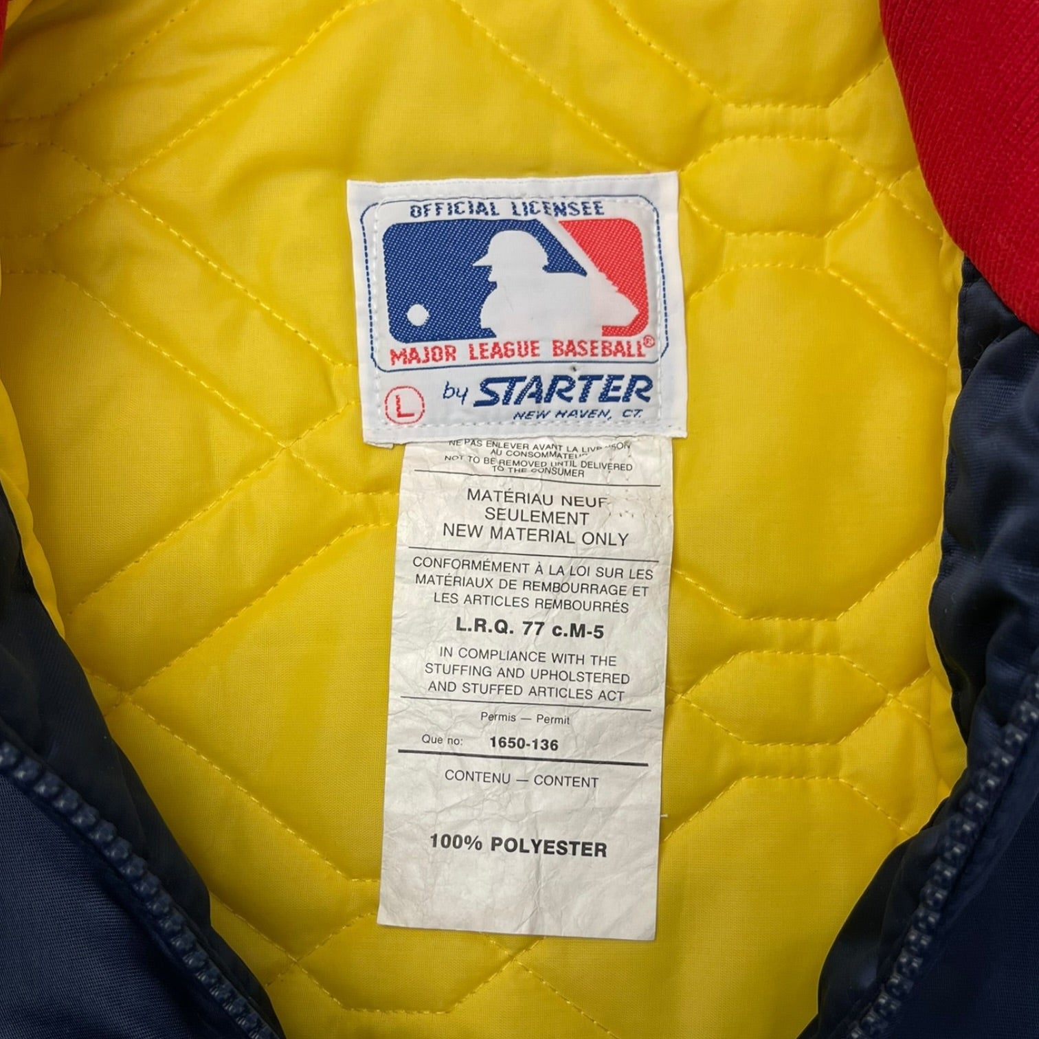 Vintage Houston Astros Starter Satin Jacket Navy