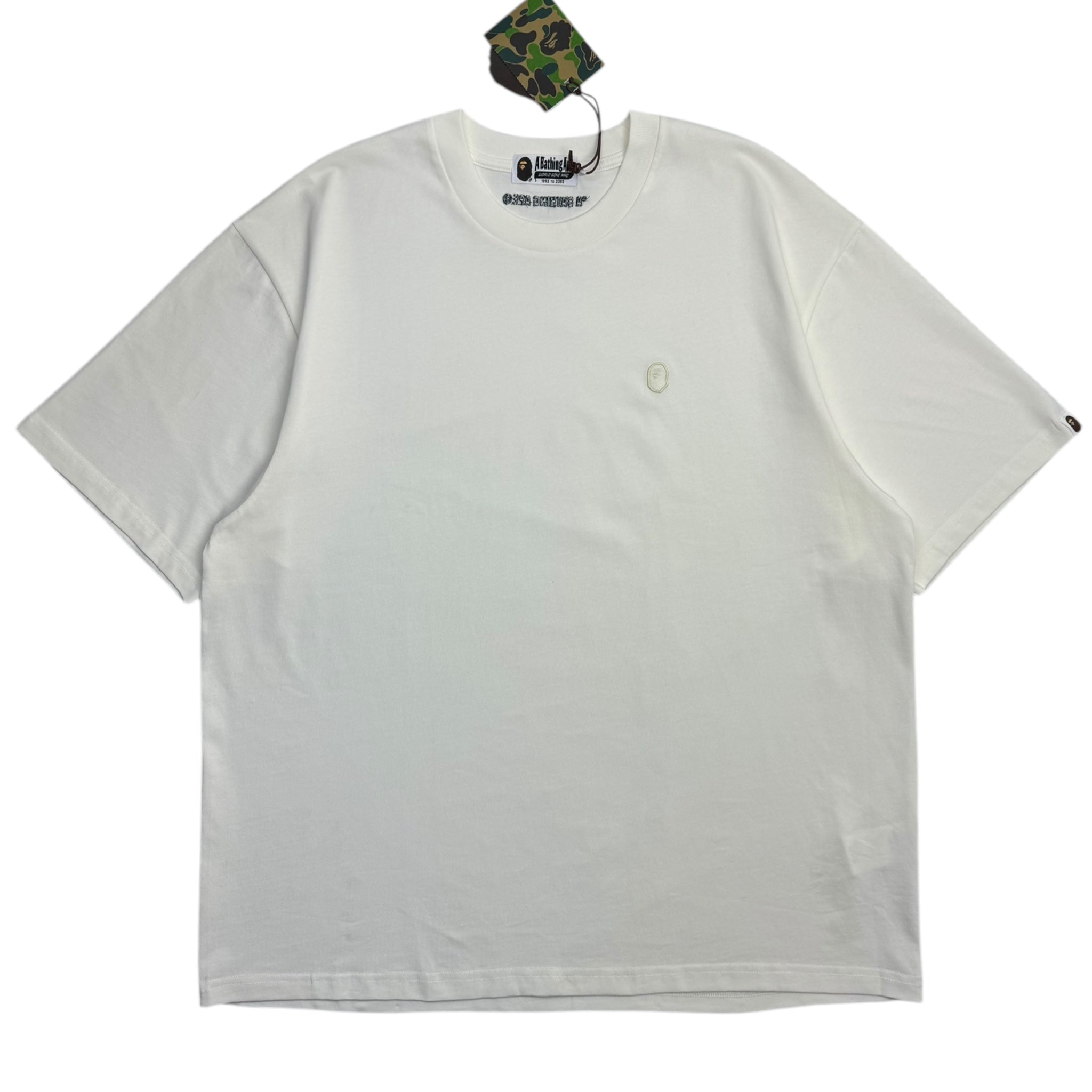 BAPE Ape Head One Point Tonal Tee Ivory